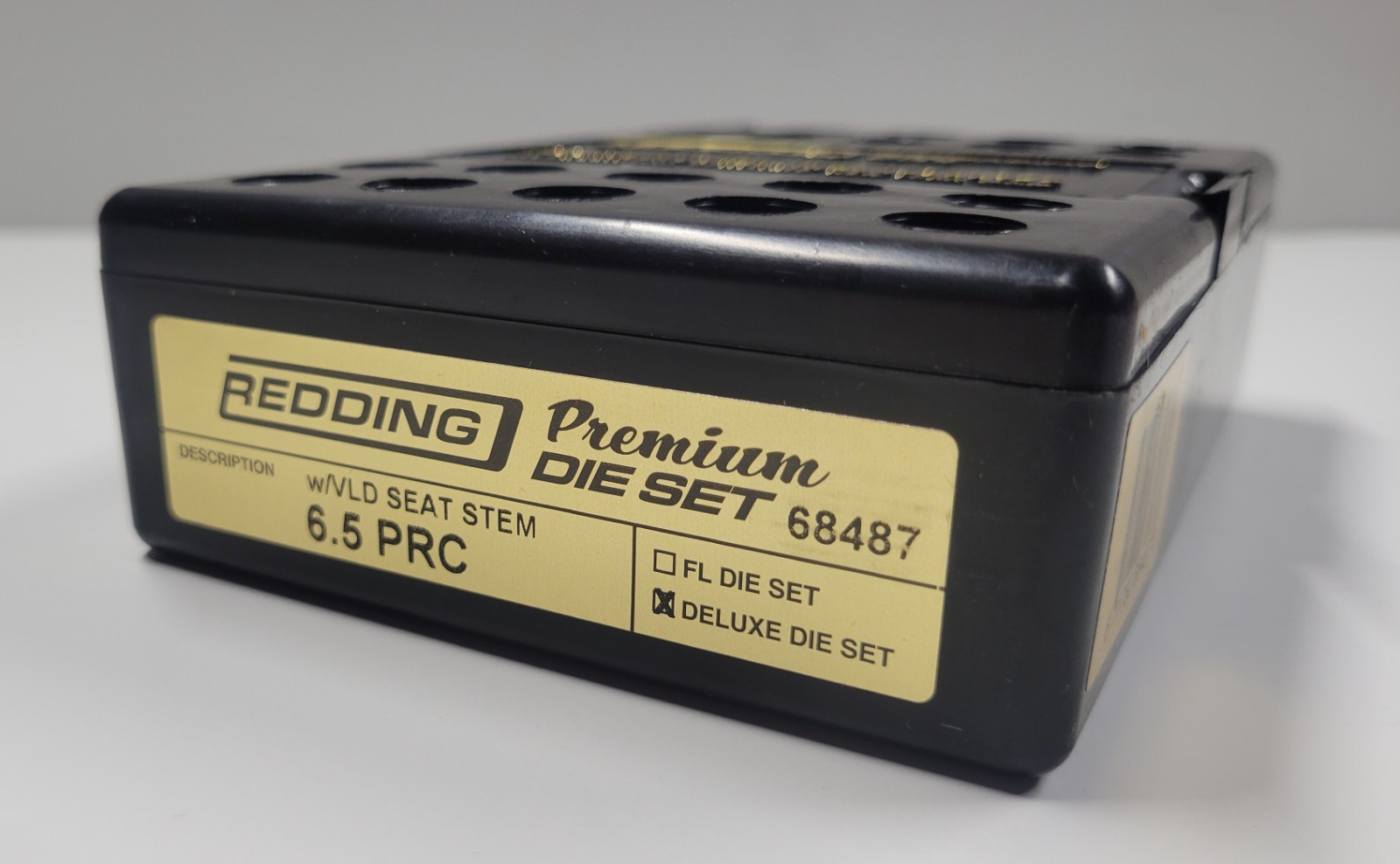 68487 REDDING 3-DIE PREMIUM DELUXE BOTTLENECK DIE SET - 6.5 PRC - BRAND NEW