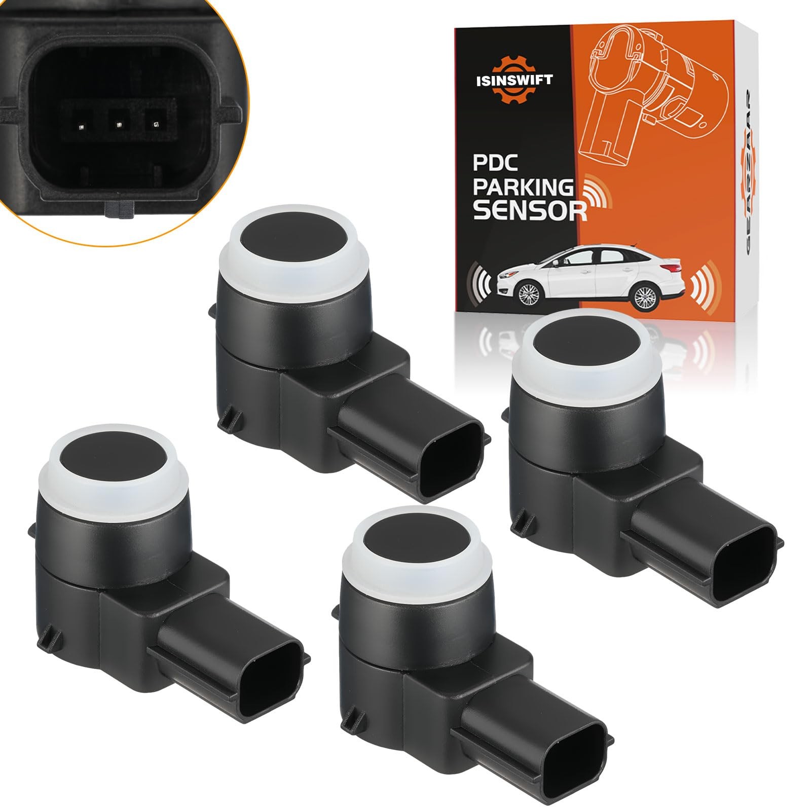 4 Pcs Reverse Backup Parking Sensor Fit for Chevy Cadillac Buick GMC GM Repla...