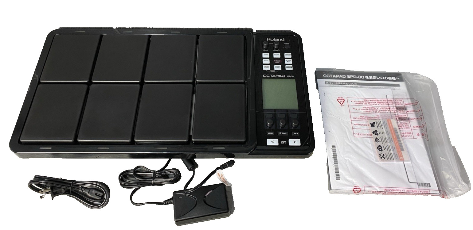Roland Octapad SPD30 Black Digital Percussion Electronic Drum Pad 670 Instrument