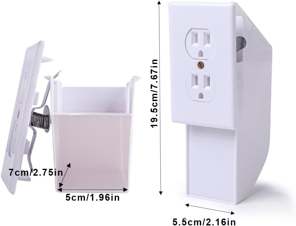 Portable Wall Socket Diversion Safe – Key Lock for Secure Storage of Valuables