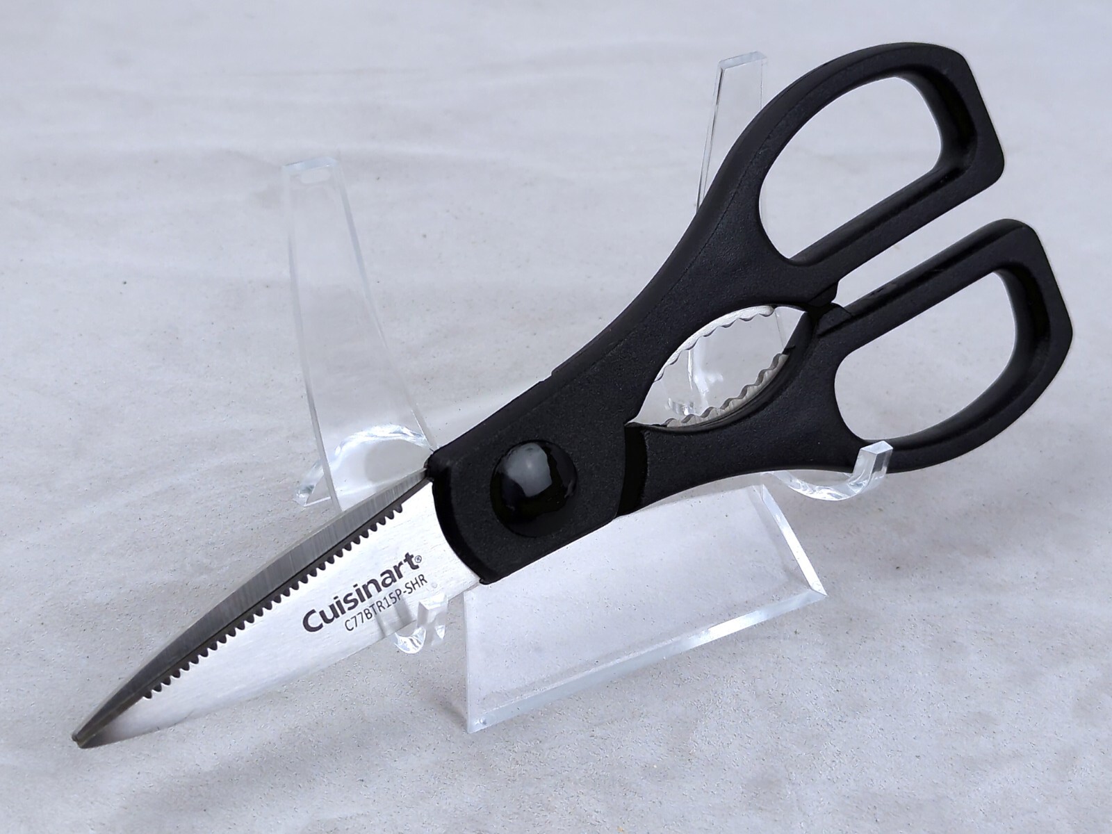 Cuisinart CLASSIC 8" KITCHEN SHEARS w/ STAINLESS Blade & BLACK Handle C77BTR15P