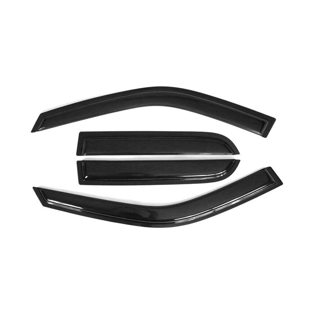 Acrylic Window Visors Rain Guards 4pc Set for Honda CR-V 2002-2006 Smoke Slim St