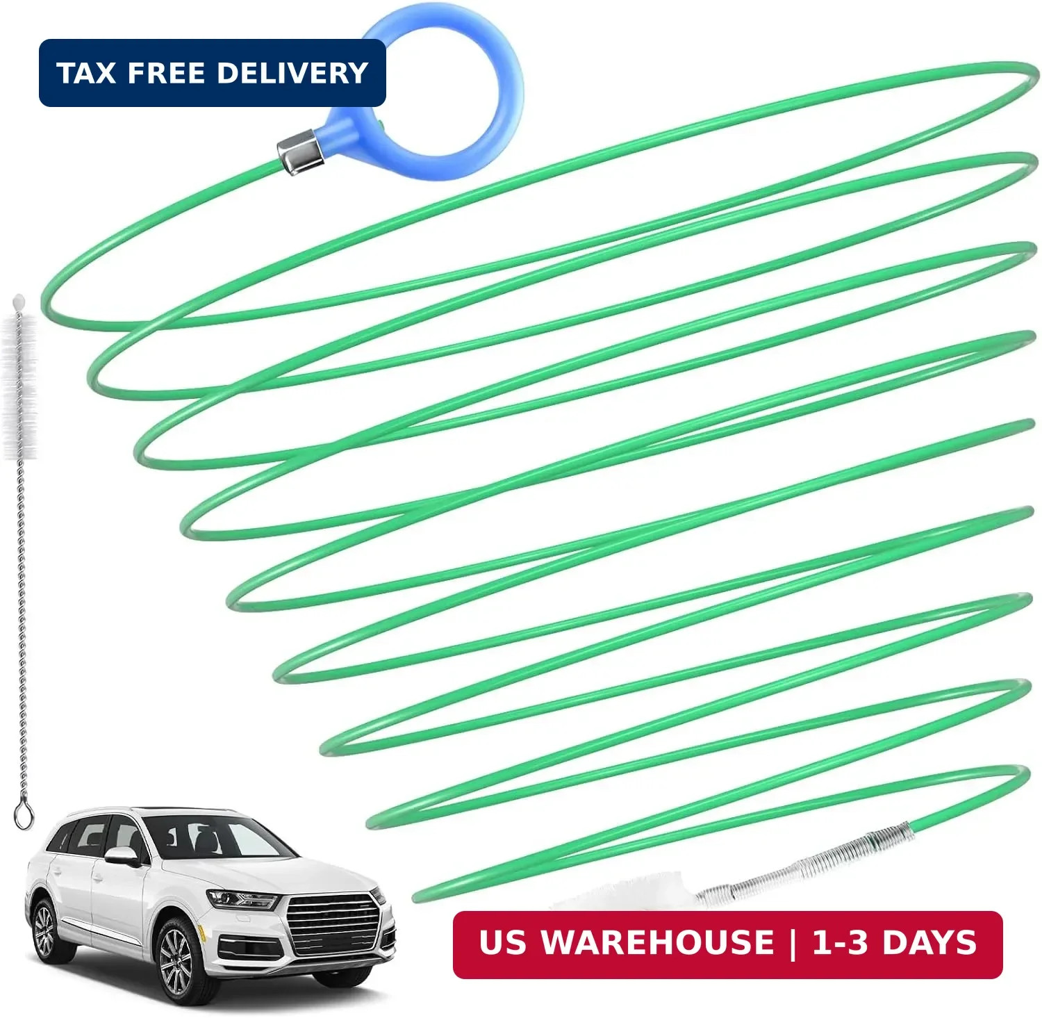 Auto Sunroof Drain Cleaning Tool, 196 Inch Flexible Tube Cleaning Brush | , Flex