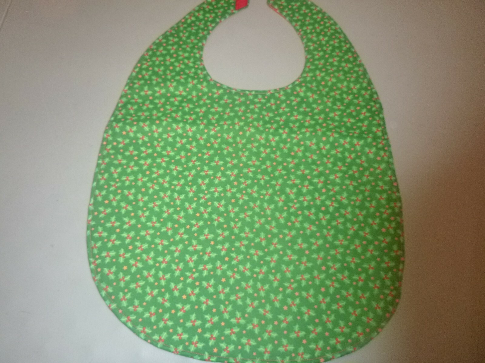 Adult Bib/Clothing Protector double thickness with Quilted Diamond Backing
