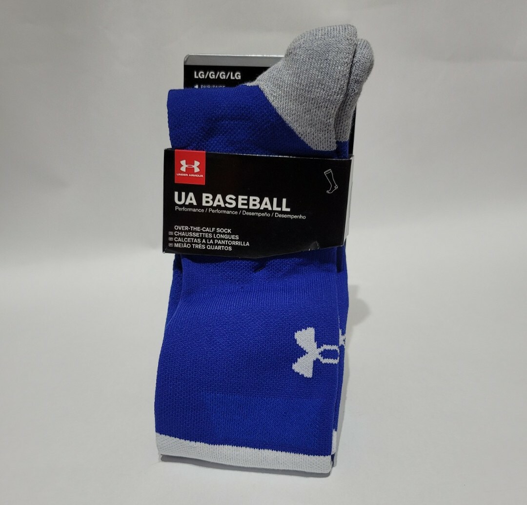 Under Armour Adult High Performance O-T-C. Moisture Wicking Socks -L- Baseball