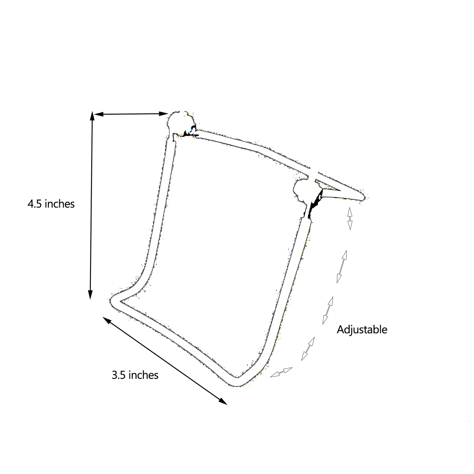 D'Luca Small Folding Tablet Stand, Black