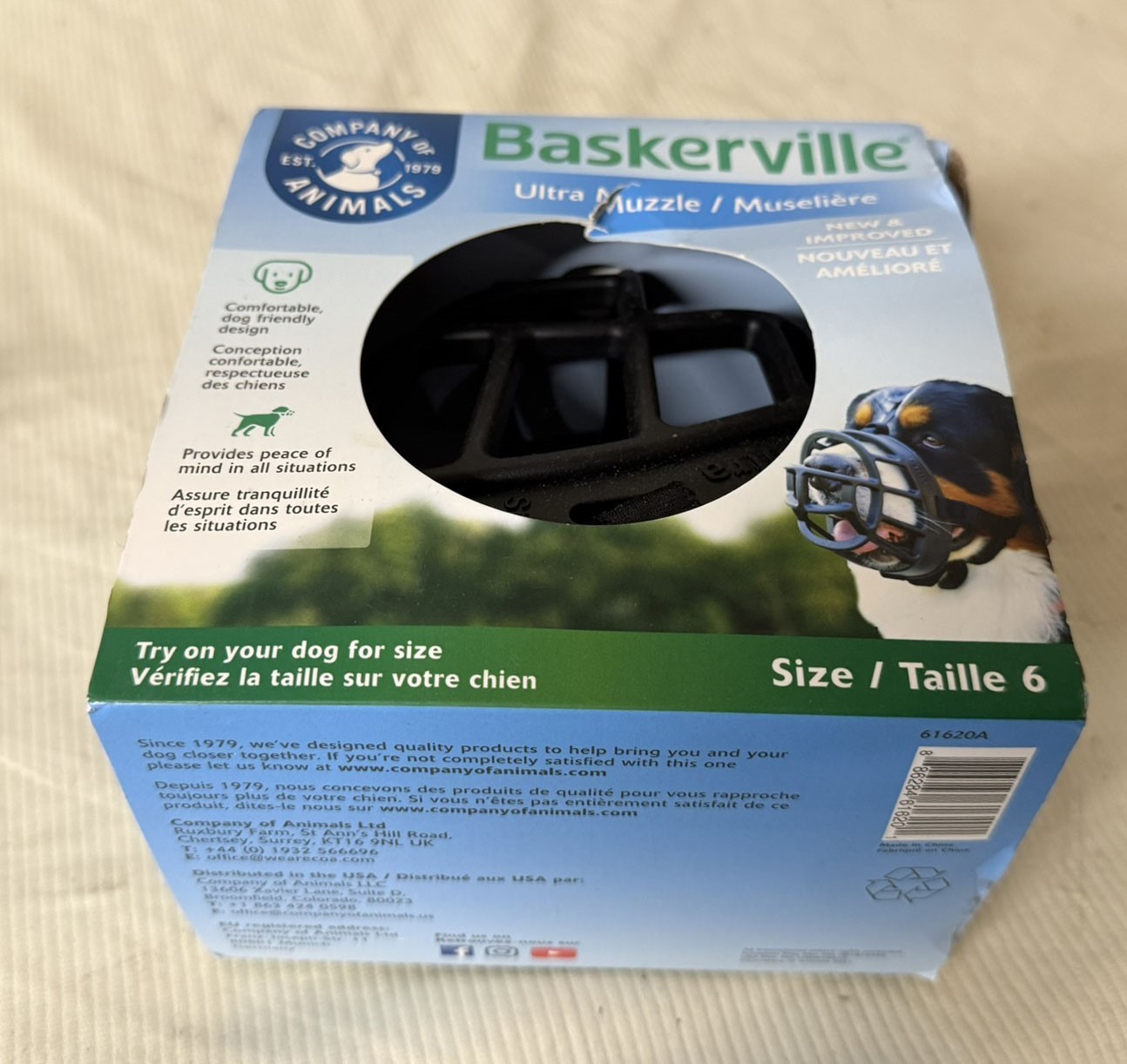 Baskerville Ultra DOG Muzzle - Size 6 - NEW IN BOX