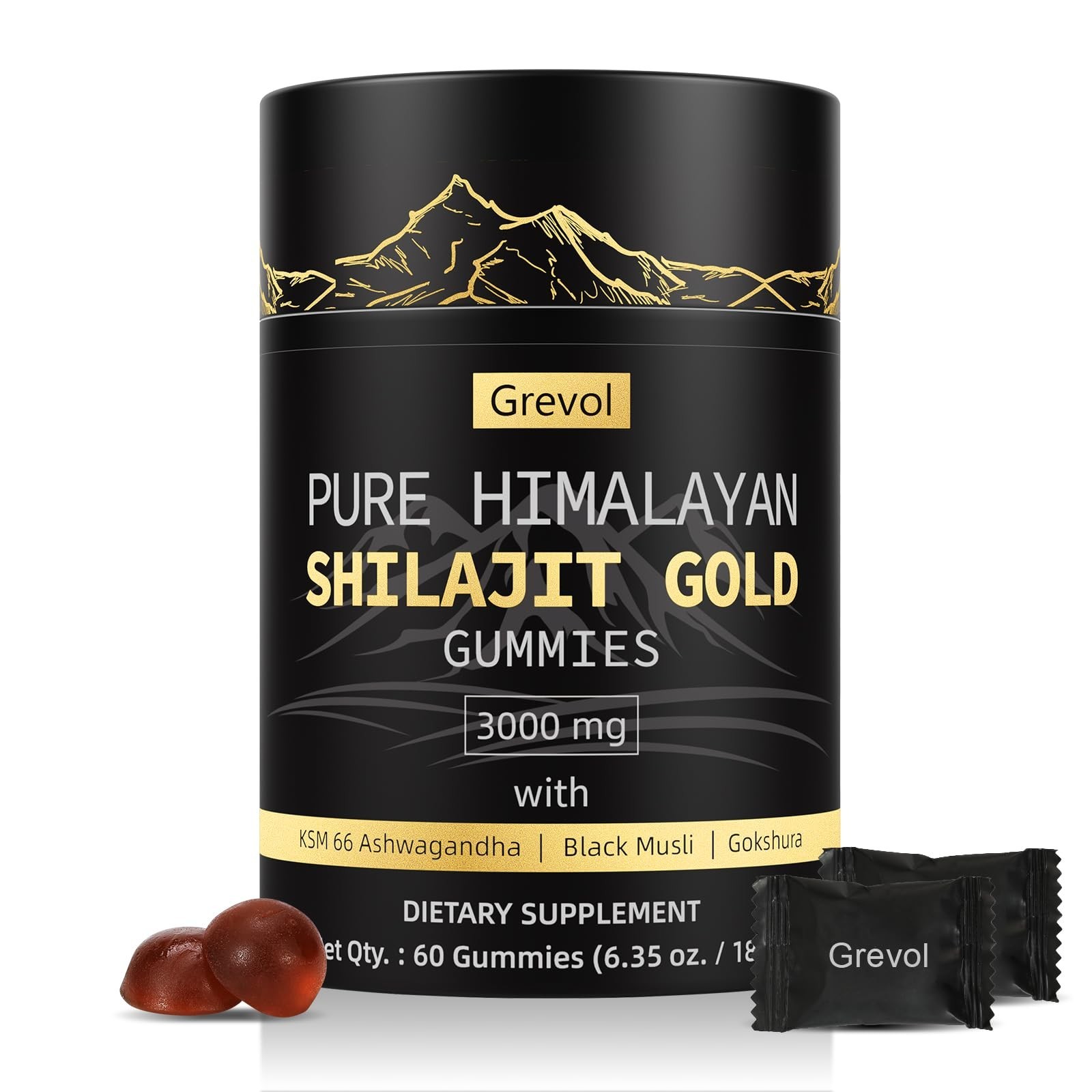 Pure Himalayan Shilajit Gummies: Gold Grade Shilajit Riched with As... Fast Ship