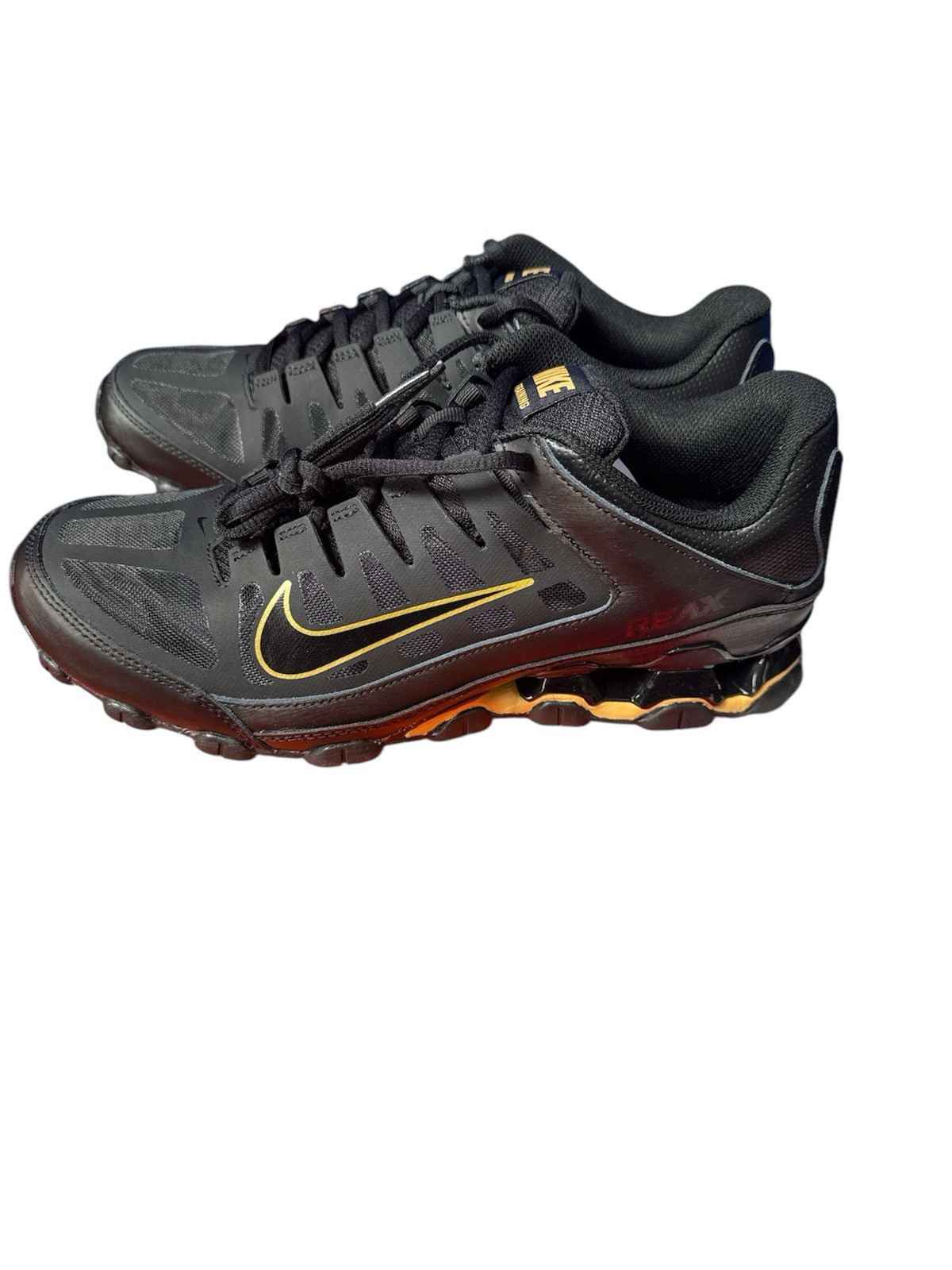 Nike Reax 8 TR Mesh Training Shoe Black/Metallic Gold Black US Men's 11.5 New