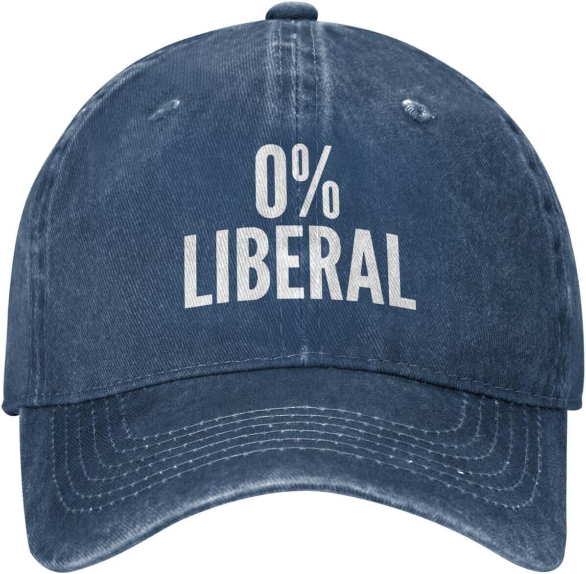0% Liberal Baseball Cap Trendy Hat Men Women Sunhat Vintage Cowboy Hats