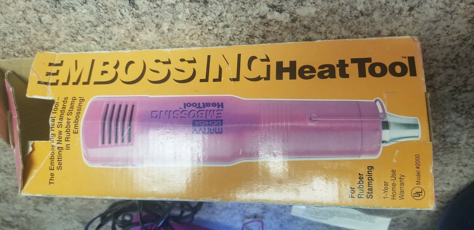 Marvy Uchida Heat Embossing Tool - Model 2000 - Purple Crafting Tool - Tested