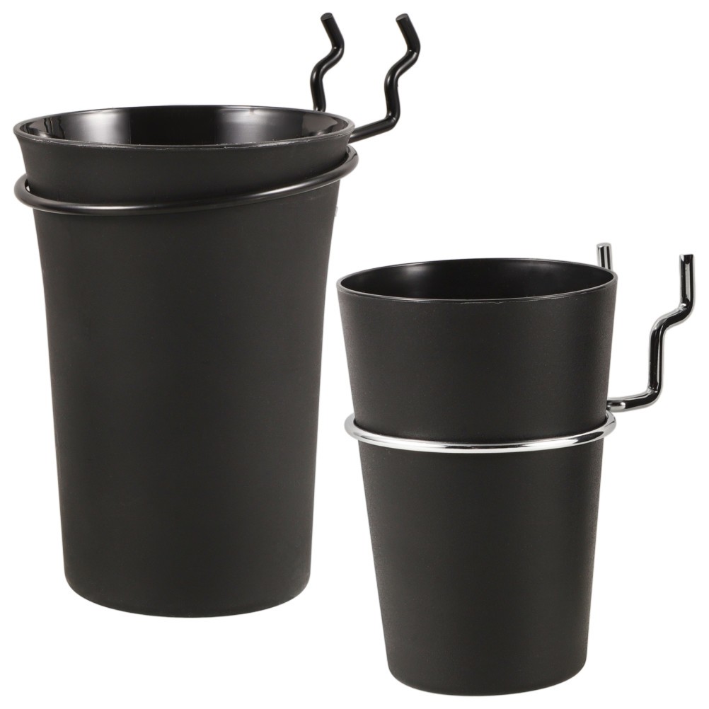 2Pcs Multi-Function Pegboard Storage Cups with Hooks for Home Tool Organization