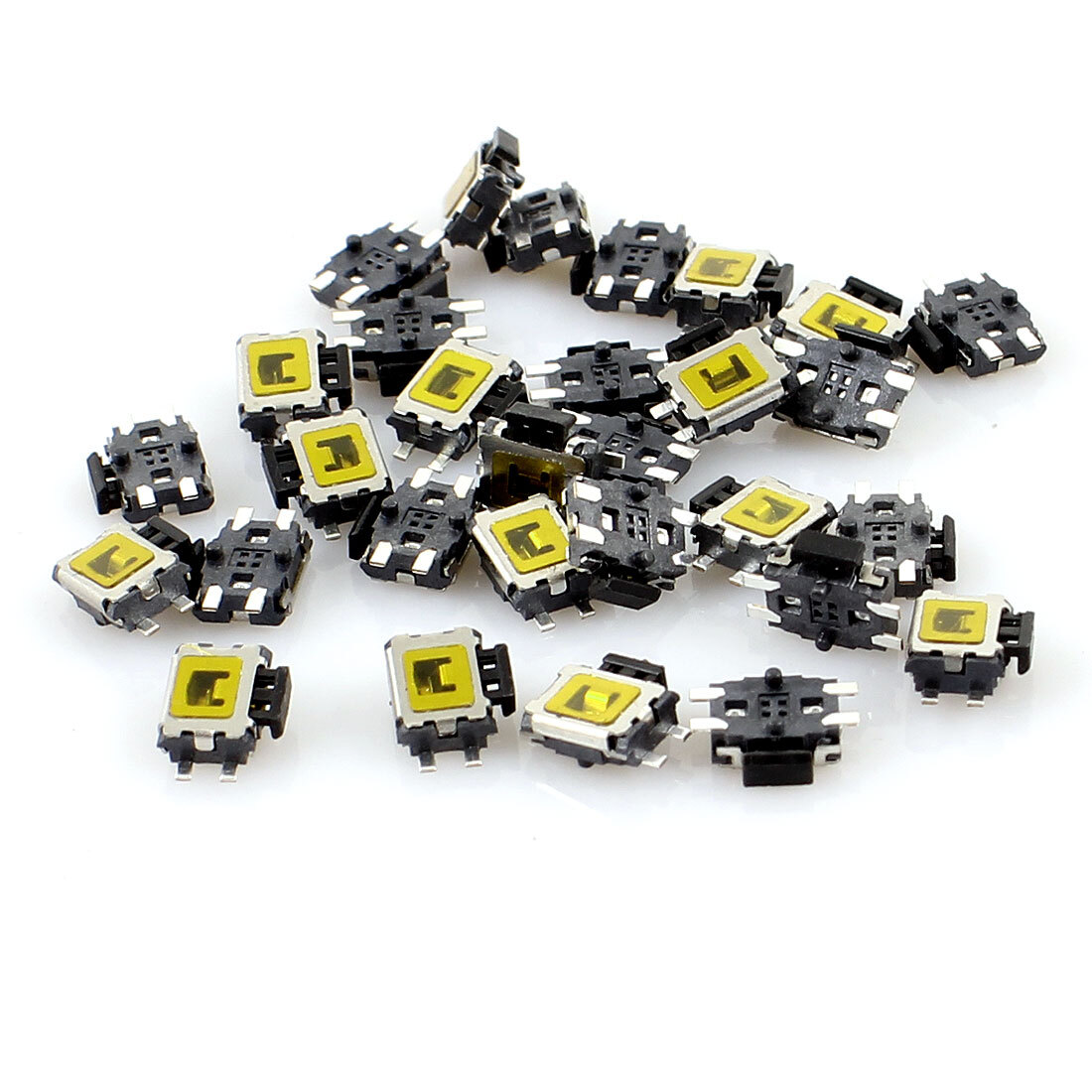 30 Pcs 4-Pin Momentary Push Button Mini Surface Mounted Devices SMT Tact Switch