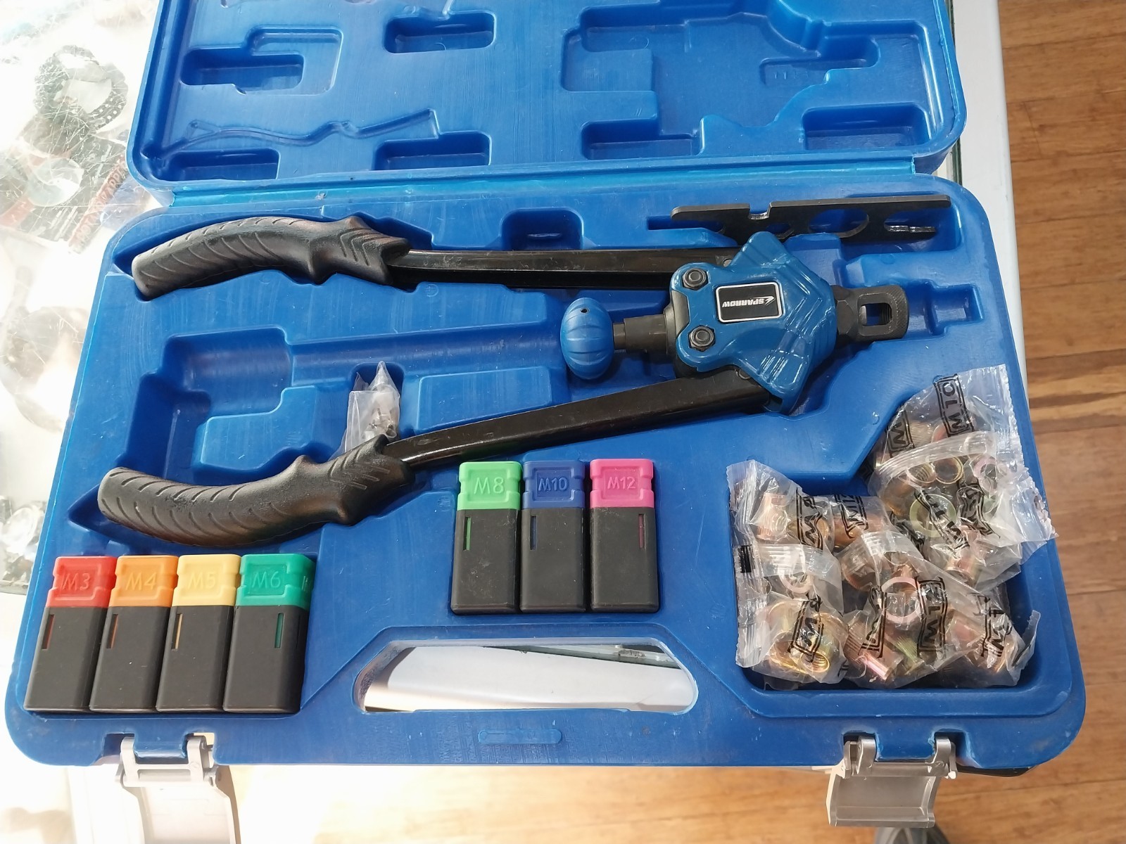 Hand Nut Riveter Riveting Kit Tool Nut Sert Tool Fastener M3 - M10