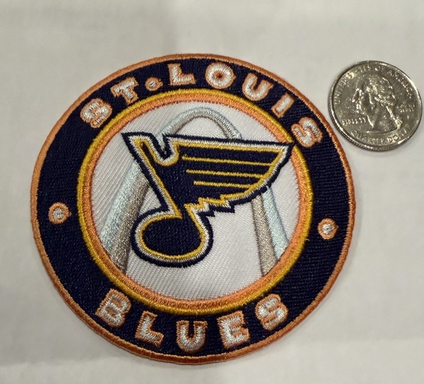 St Louis Blues  Embroidered Iron On Patch Beautiful! 3"x 3”