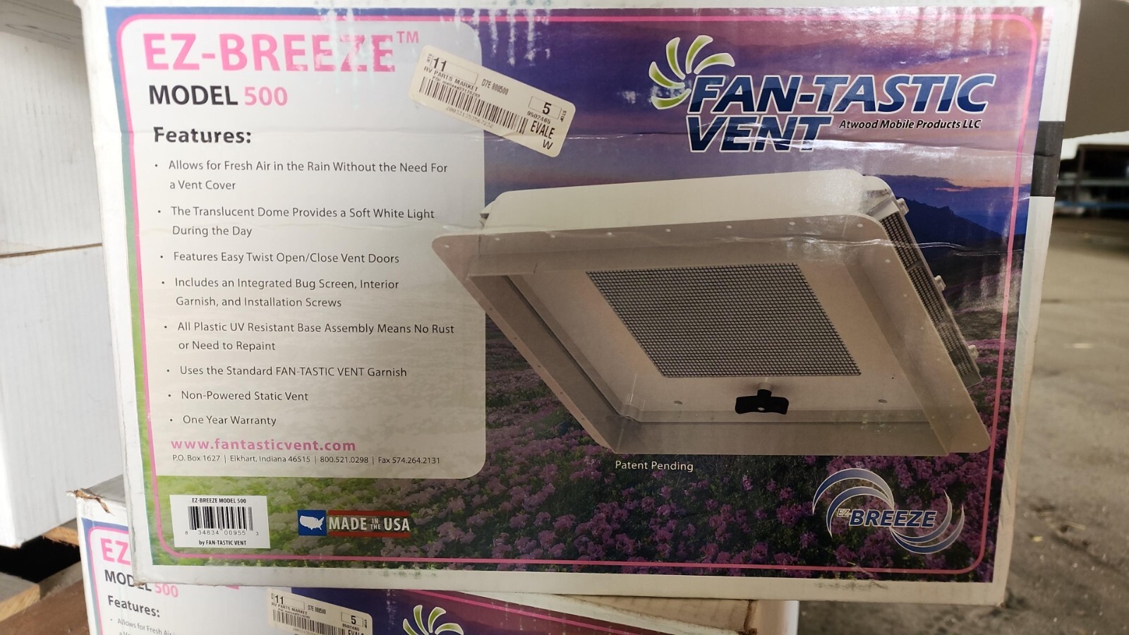 Fantastic Vent EZ Breeze Model 500 - White