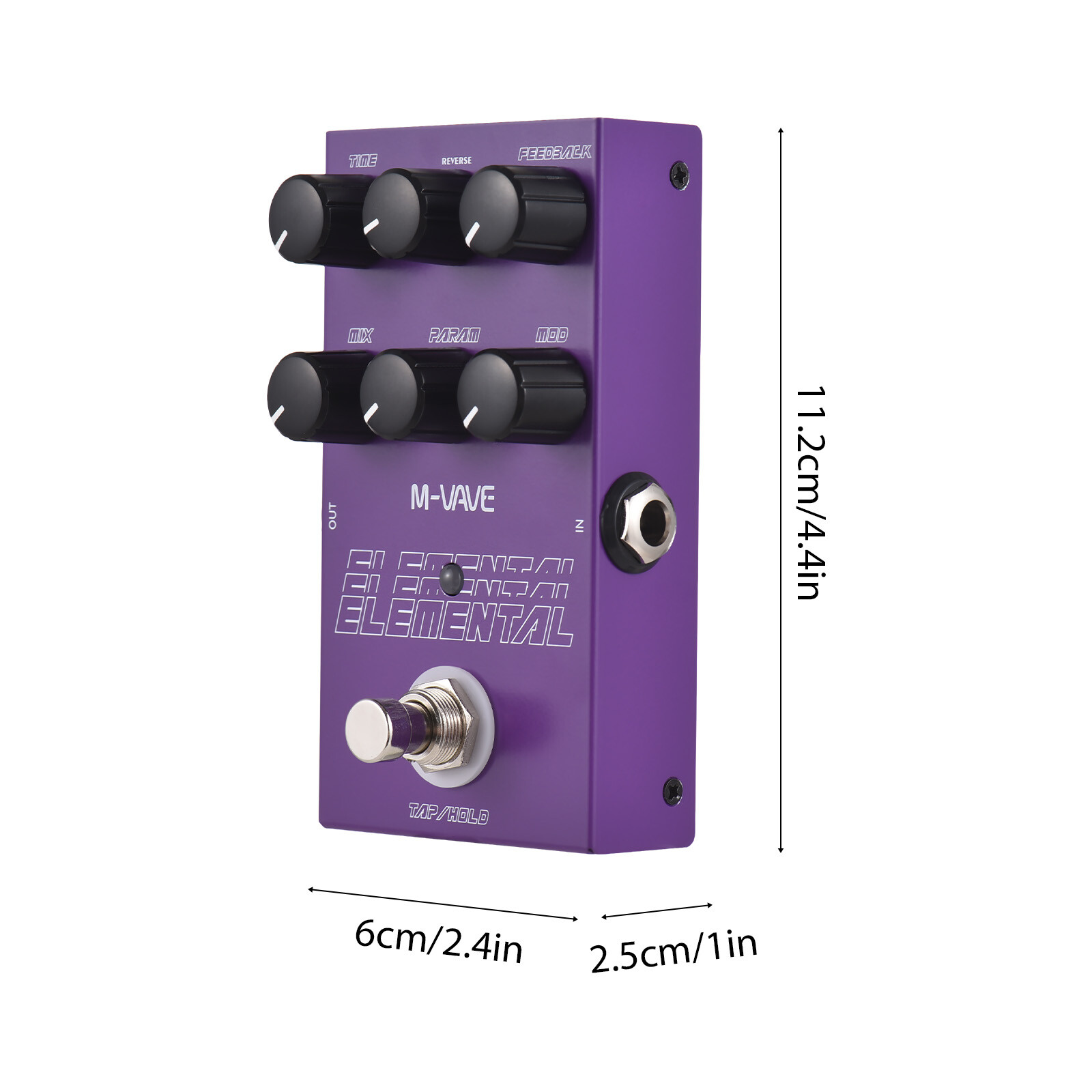 M-VAVE ELEMENTAL Electric Guitar Delay Pedal with 9 Metal Effects
