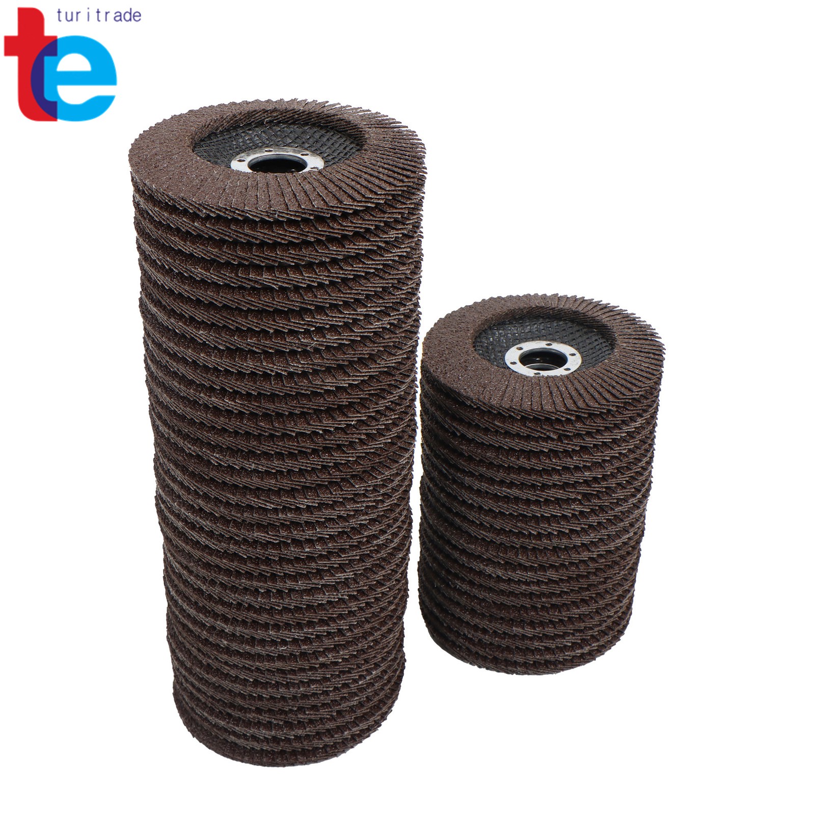 40 Grit Premium Zirconia Grinding Flap Disc 50Pcs 4-1/2" X 7/8" Flap Disc Grey