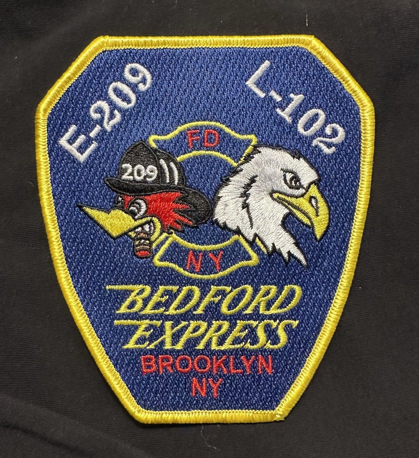 NEW YORK CITY FIRE DEPT L102 E209 PATCH FDNY-4.5”