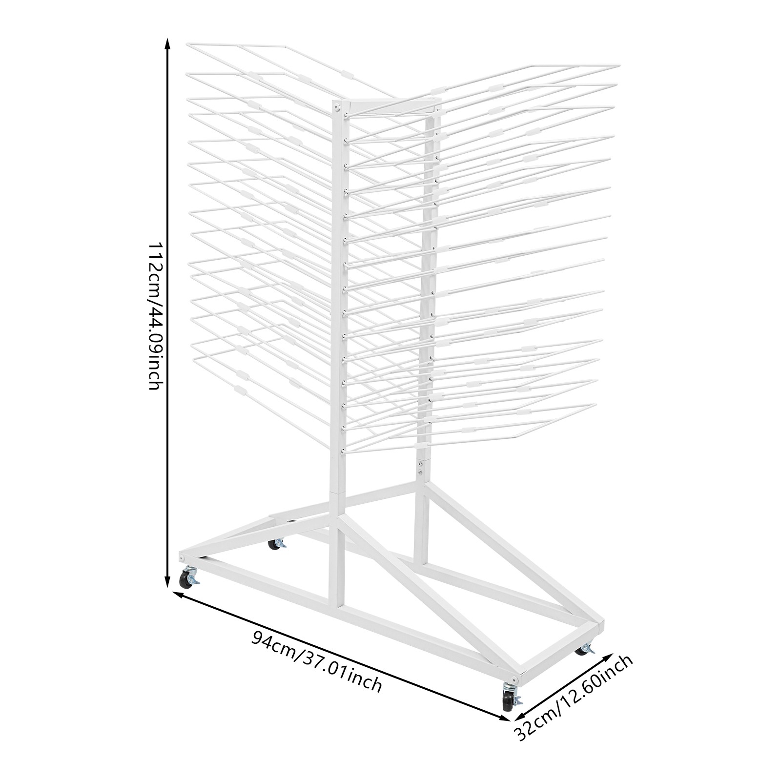 30 Tier Paint Drying Rack, Workshops Paint Drying Rack, Freestanding Drying Rack