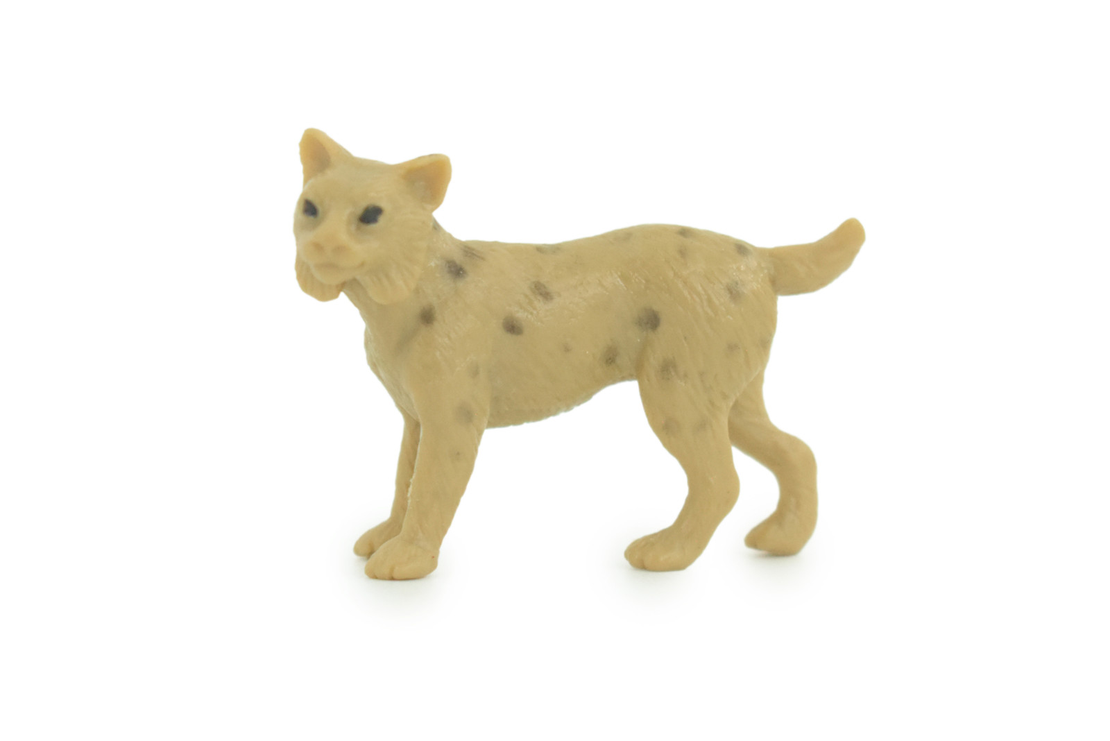 Bobcat Toy, Cub, Realistic Hand Painted Rubber Model Wildcat, 2 Inches SF74 B103