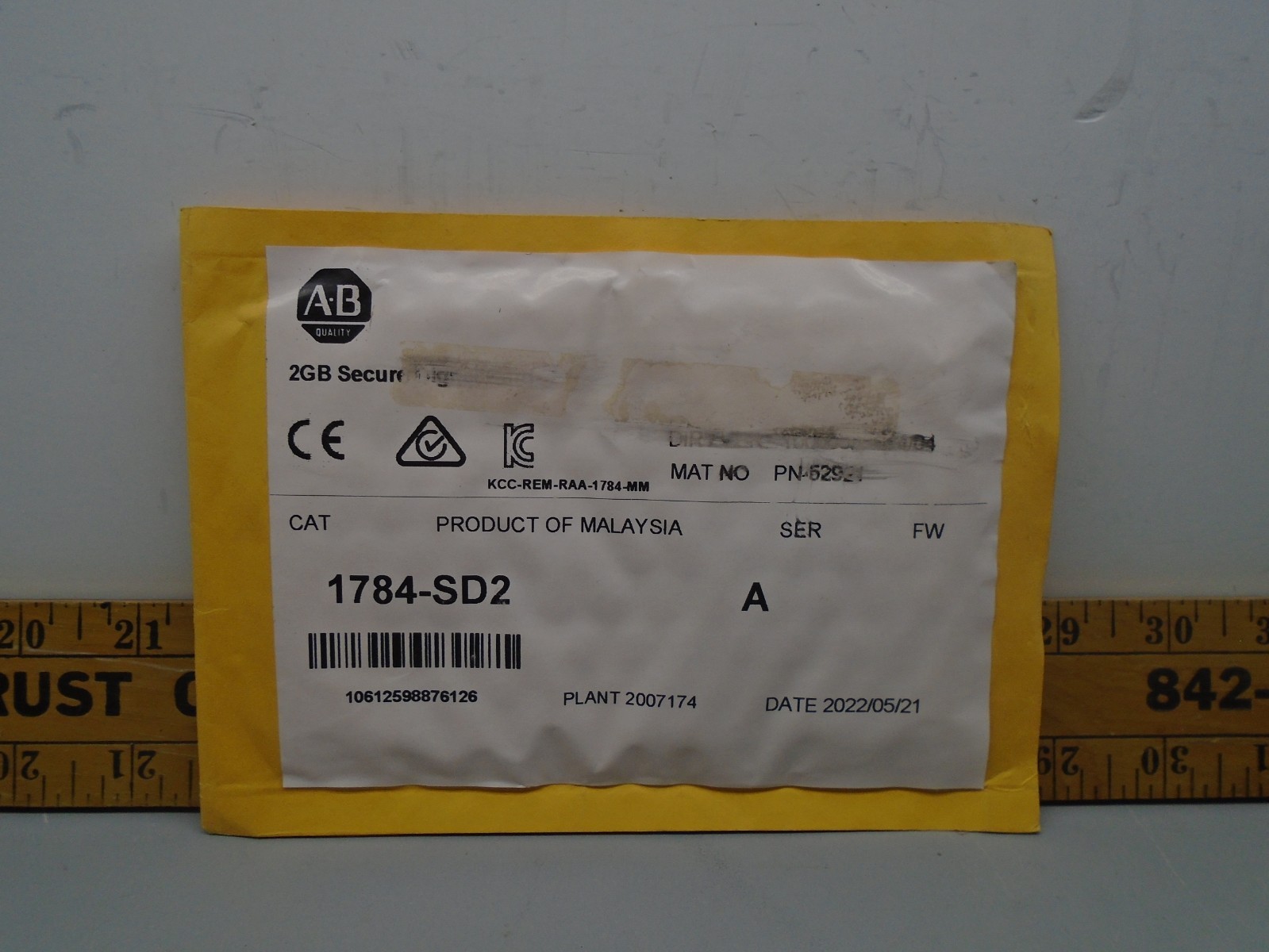 New old Stock  Allen Bradley   1784-SD2  Memory Flash Card 1784SD2 N63