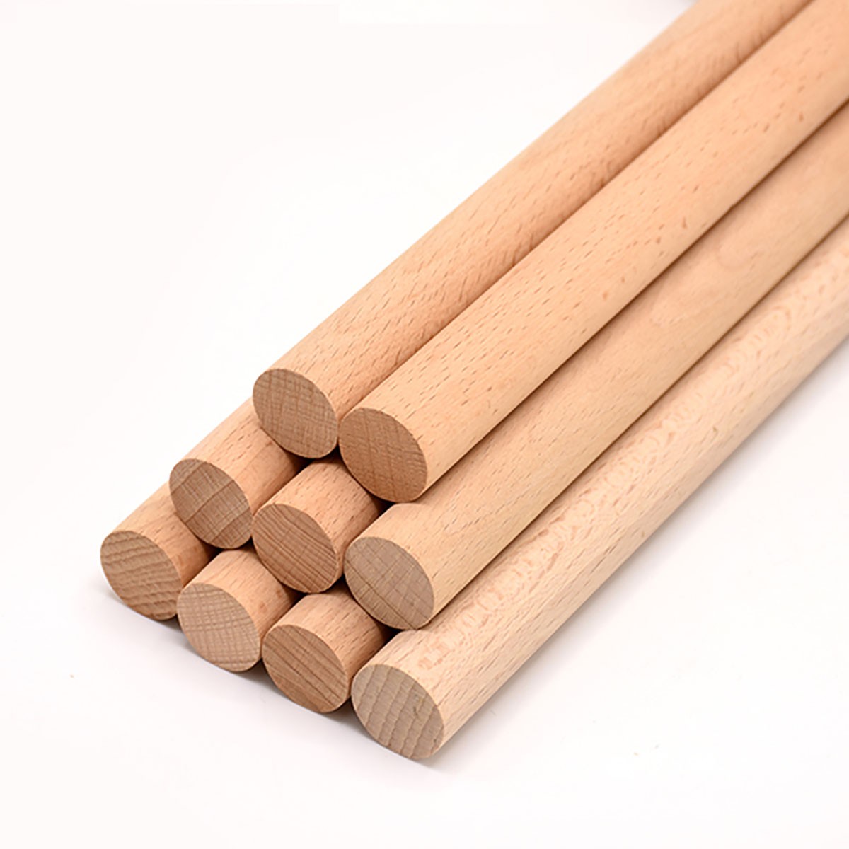 Solid Beech Wooden Dowels Φ3 - 60mm/Length 100mm 200mm 300mm DIY Craft Models