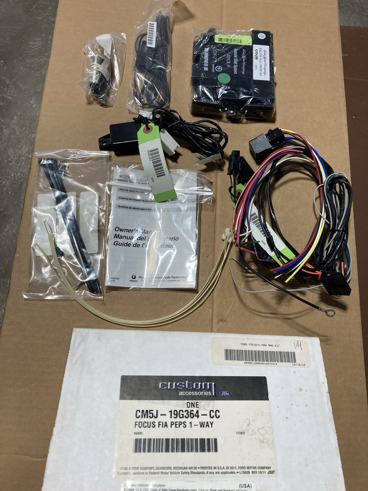 GENUINE OEM FORD CM5J-19G364-CC FOCUS CMAX FIA PEPS 1 WAY RMS KIT free Shipping