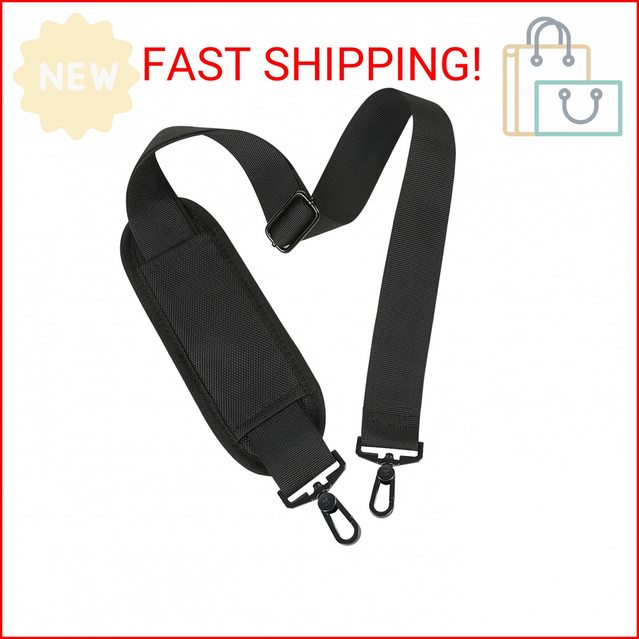 Taygeer Shoulder Strap, 52" Universal Replacement Laptop Shoulder Strap Luggage