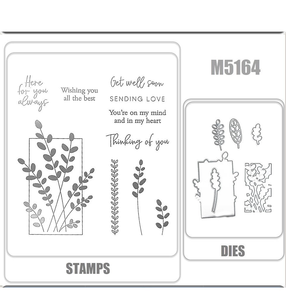 M5164 FRIENDLY FOLIAGE Stamps Cutting Dies Stencil For DIY Scrapbook Decoration