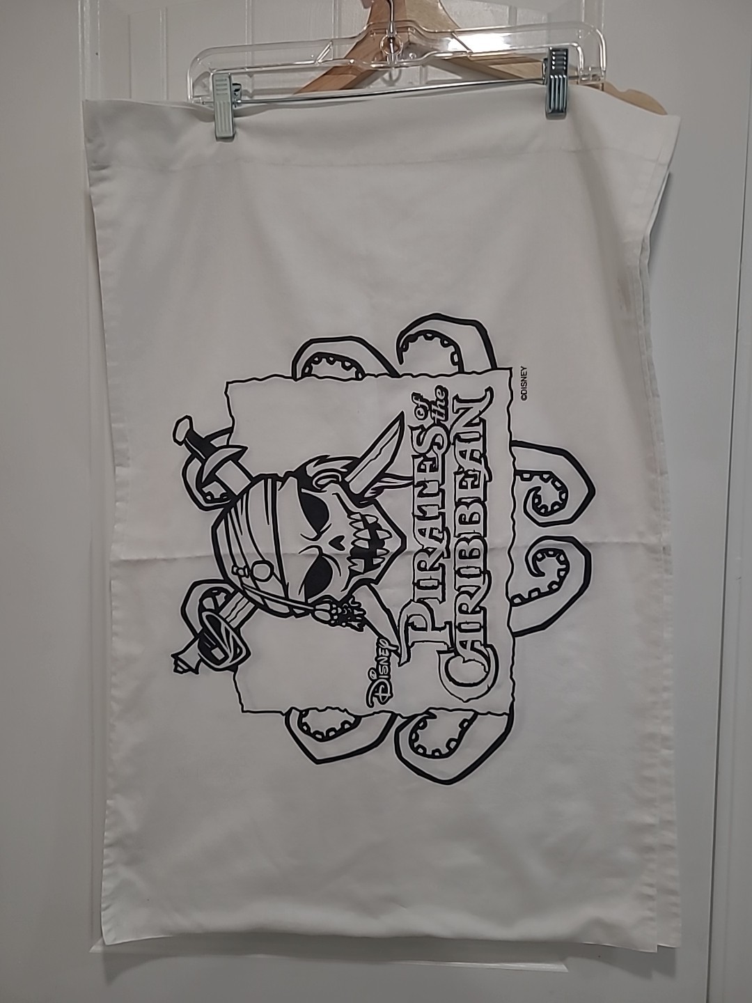 2 Pirates of the Caribbean Pillow Cases Set of Two Jolly Roger Logo Disney