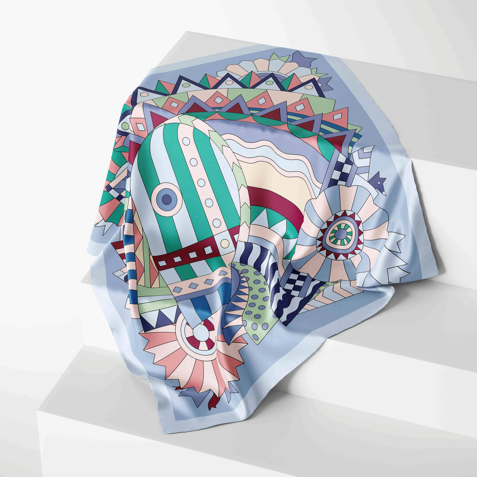 70cm*70cm  Fashion 2025  Kerchief Summer New Chiffon Scarf For Women Bandana  Sc