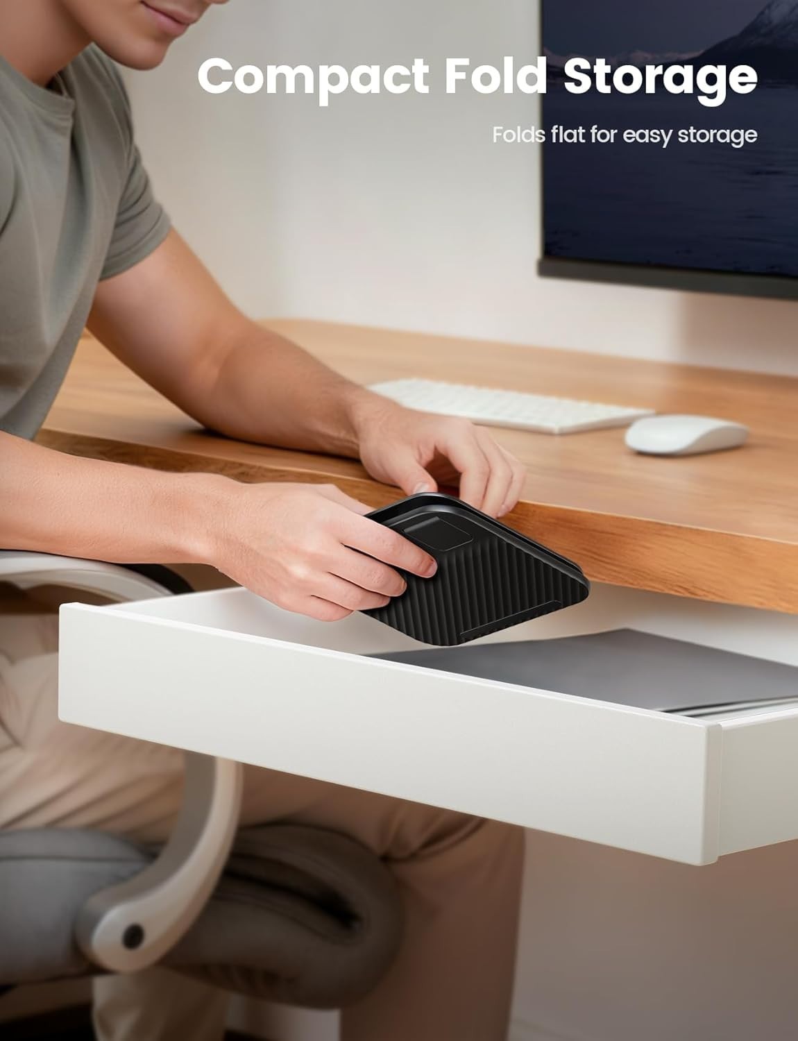 Adjustable iPad Stand for Desk - [Ultra-Slim Foldable][360°Rotation] Tablet S...