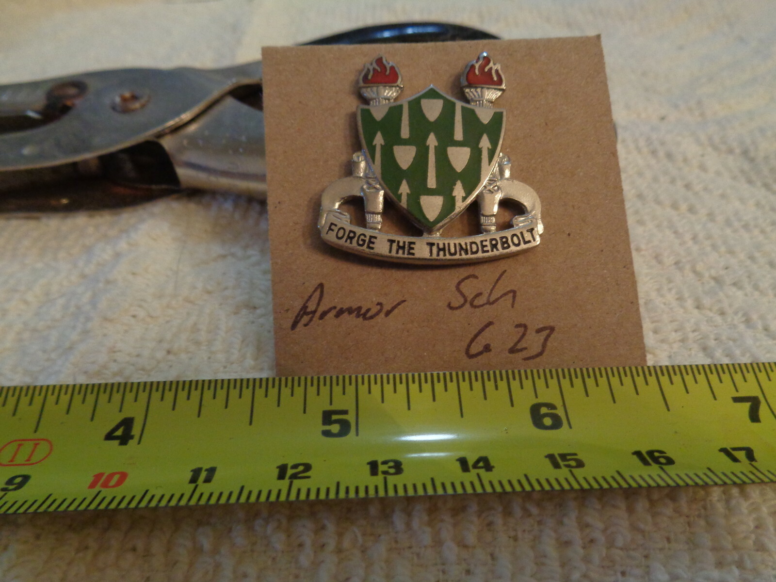 Armor School G23 Unit Crest, DI, DUI (DRAW#32)