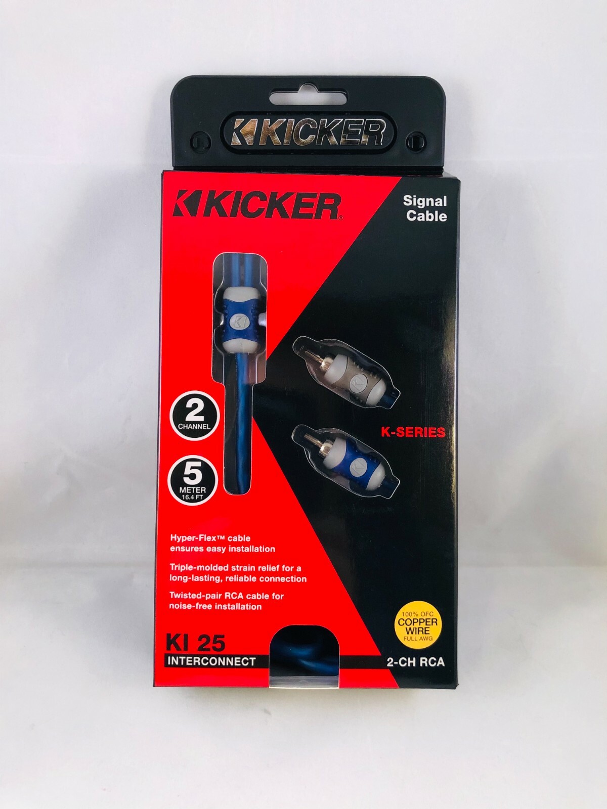 KICKER KI25 100% OFC Copper Wire RCA 16ft