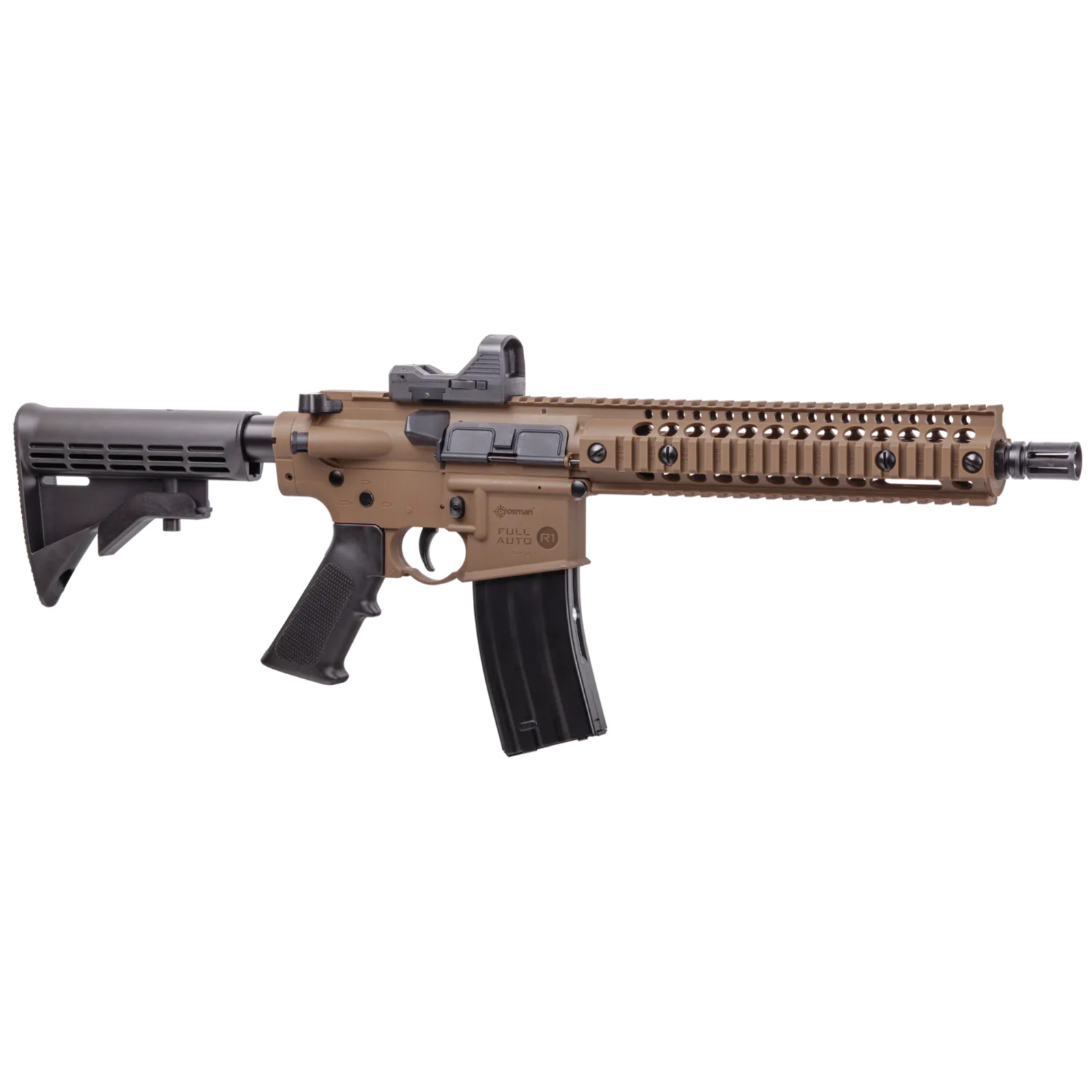 Crosman CFAR1X Full Auto R1 CO2-powered BB Air Rifle w/ Red Dot -Flat Dark Earth