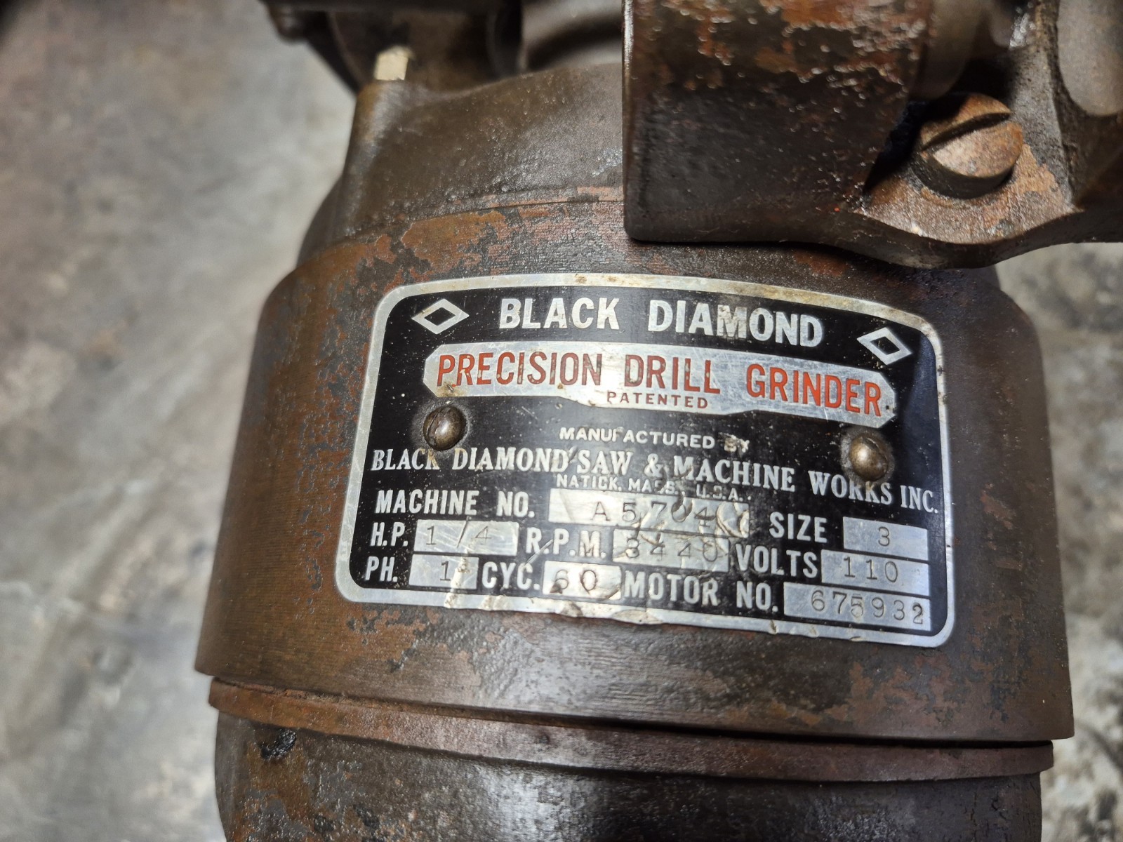 Black Diamond Drill Grinder Size 3 With 28 Collets
