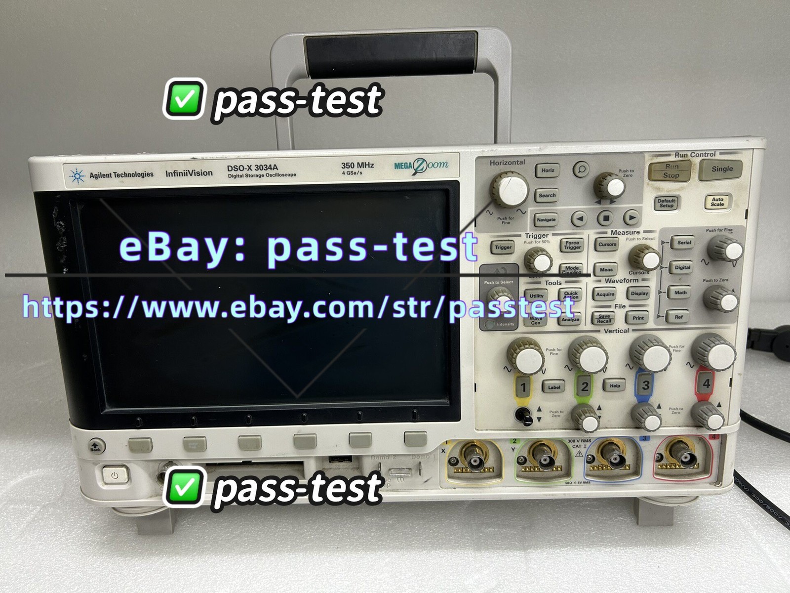 1PCS Agilent Keysight DSO-X3034A Oscilloscope 350MHz DSOX 3034A / stock
