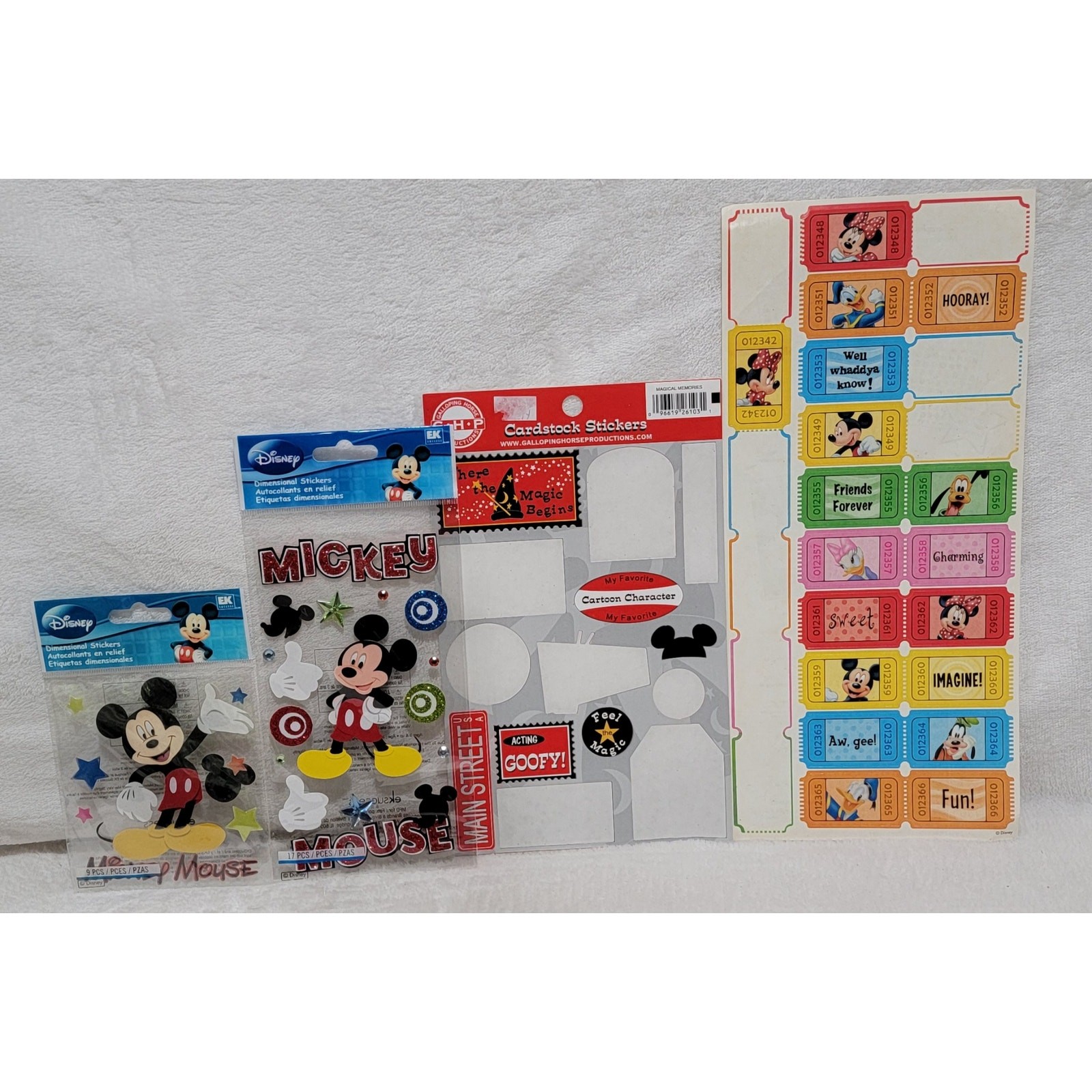Disney Mickey Mouse Card Scrapbook Kit Bundle Supplies