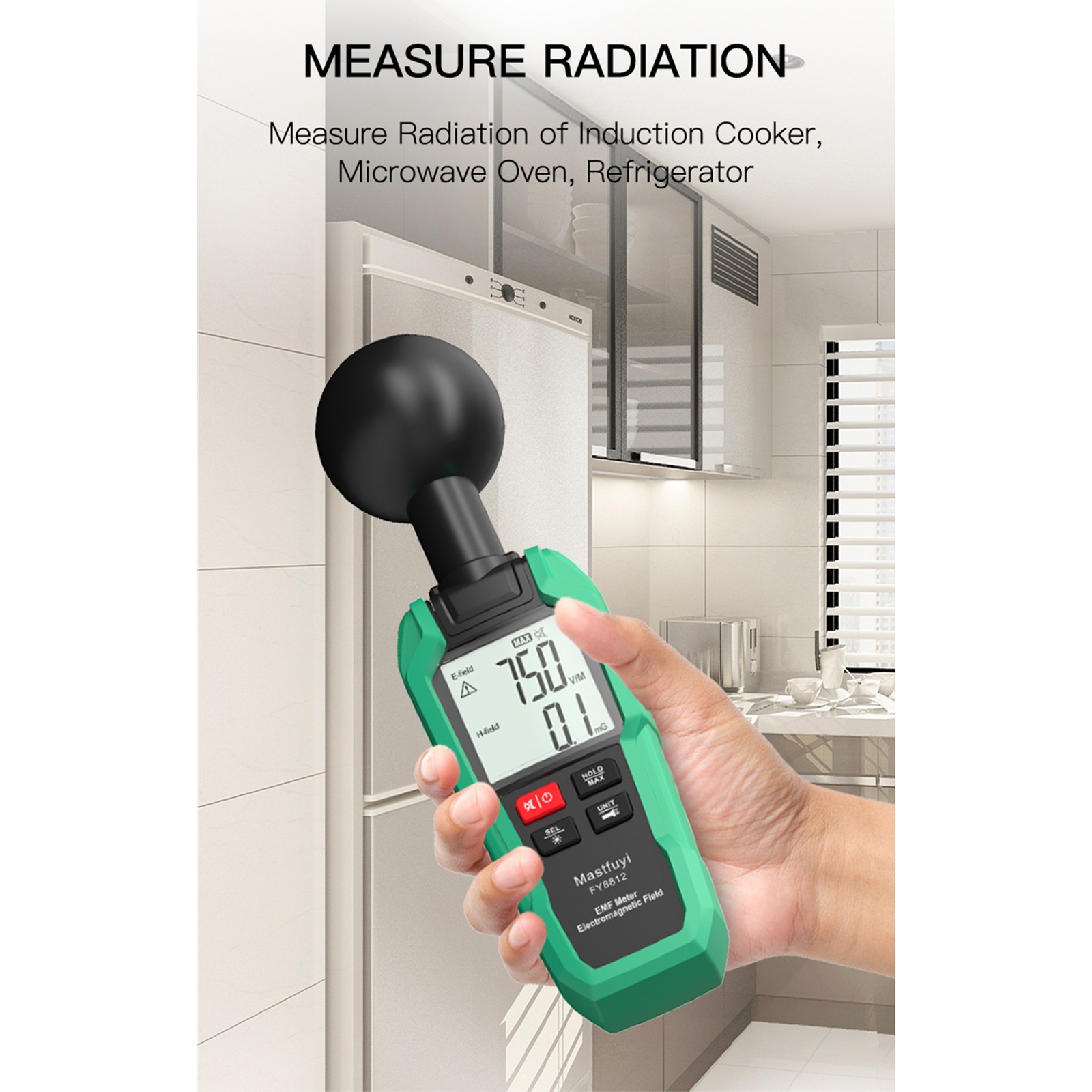 EMF Meter Electromagnetic Field Tester Electromagnetic Wave Radiation Detector