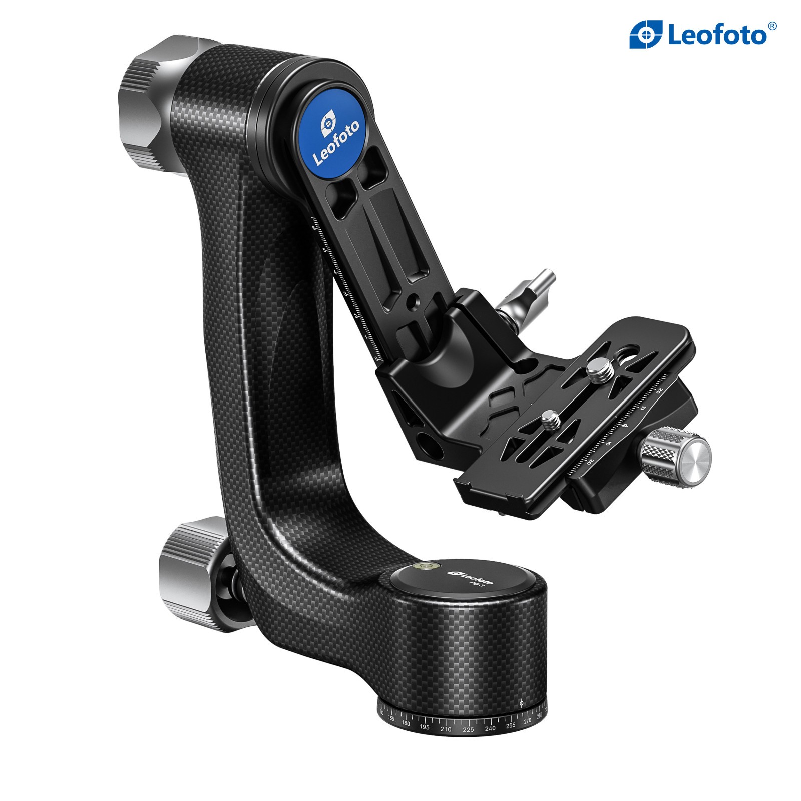 [Leofoto USA] Leofoto PG-3 (Knob Clamp) Carbon Fiber Gimbal Head /ARCA