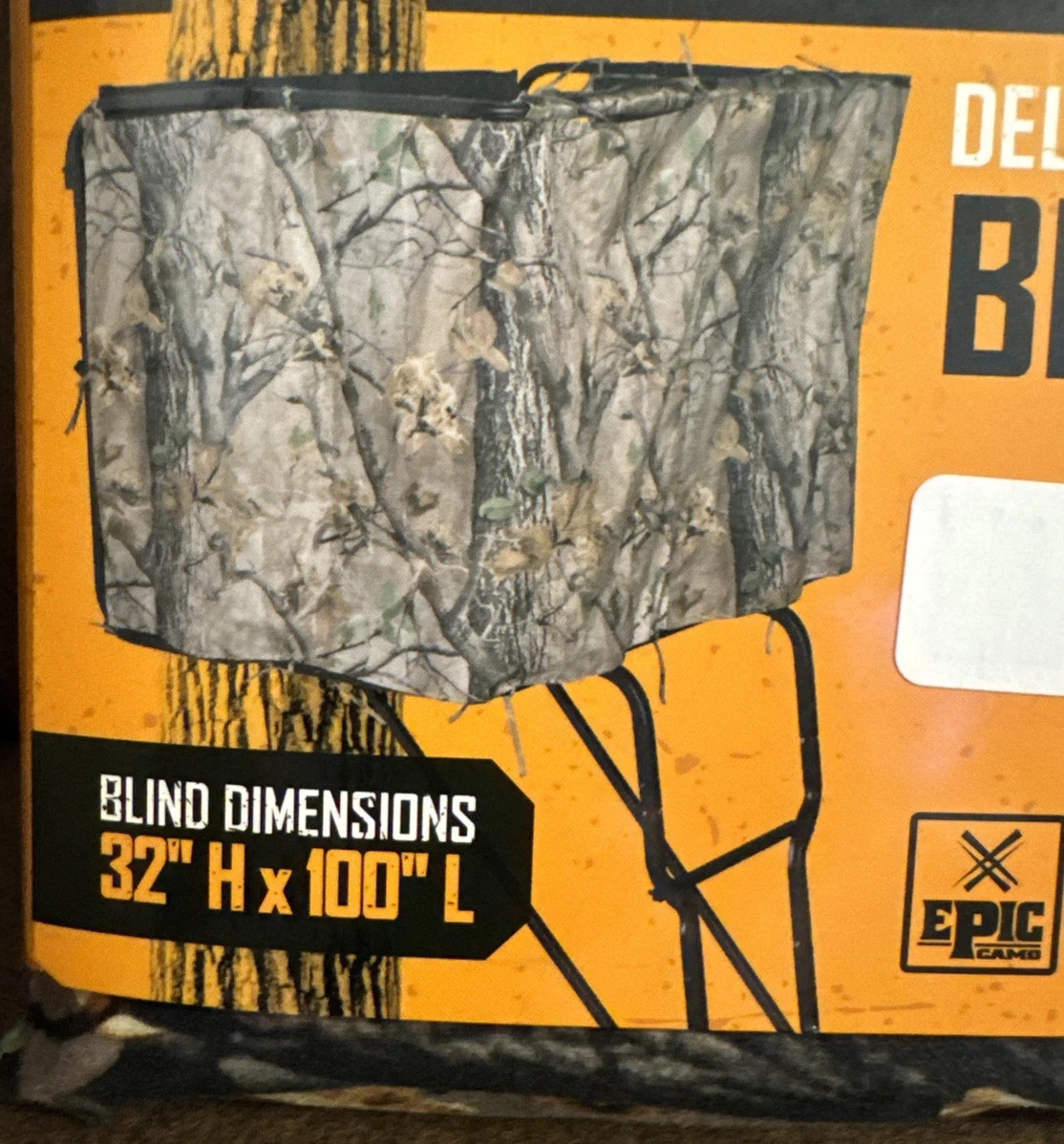 Muddy Deer Hunting Treestand Deluxe Universal Blind Kit Epic Camo 32" x 100"