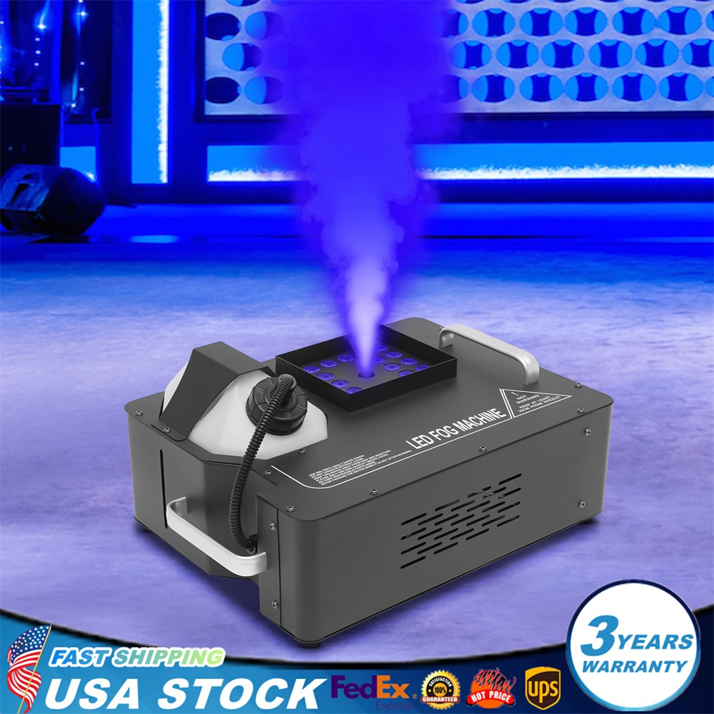 1500W Smoke Fog LED RGB DMX Vertical Spray Stage Light Fogger Effects Machine