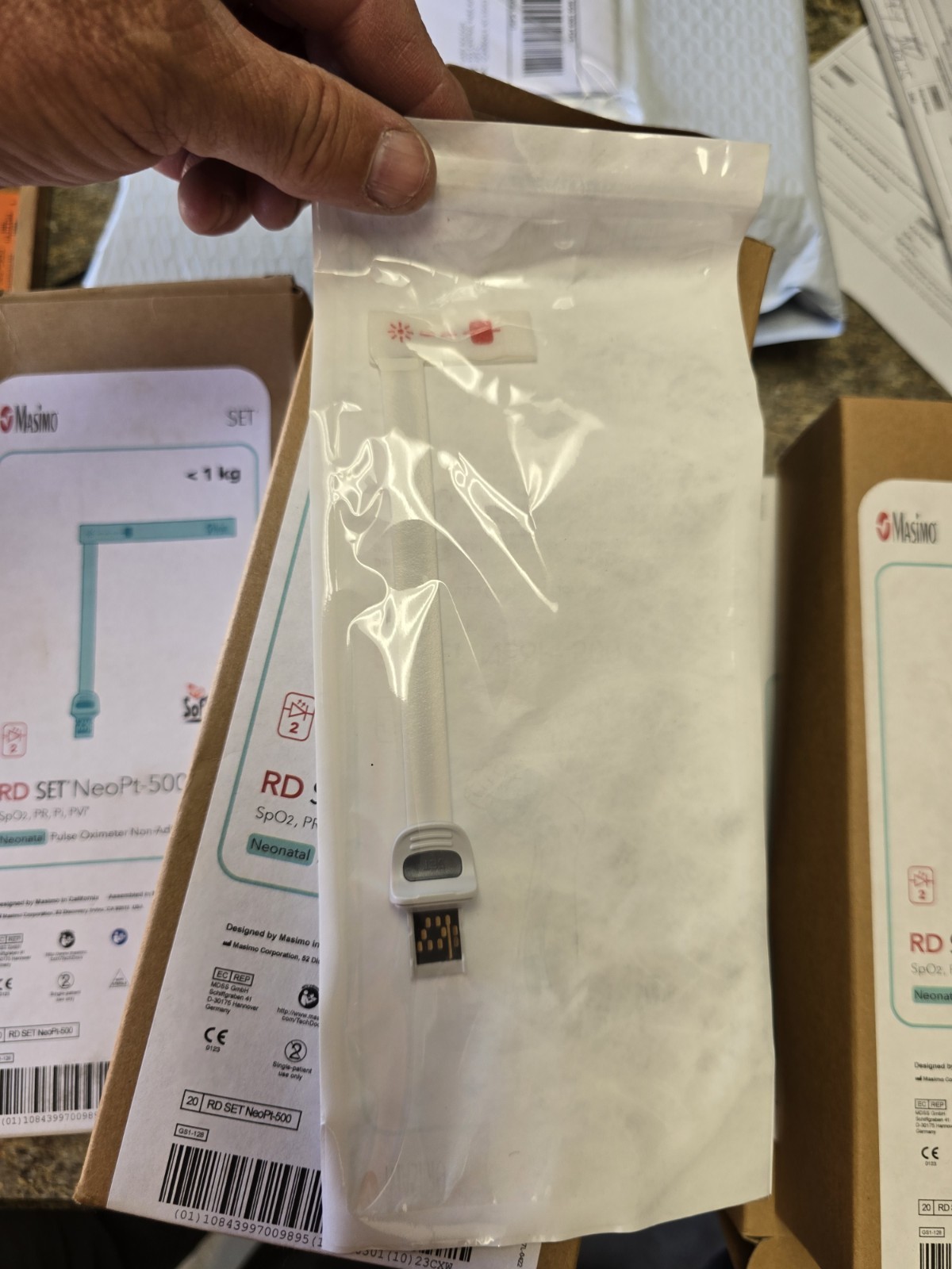 Masimo RD Set NeoPt-500 Infant Pulse 4005 Non-Adhesive Sensor 20bx