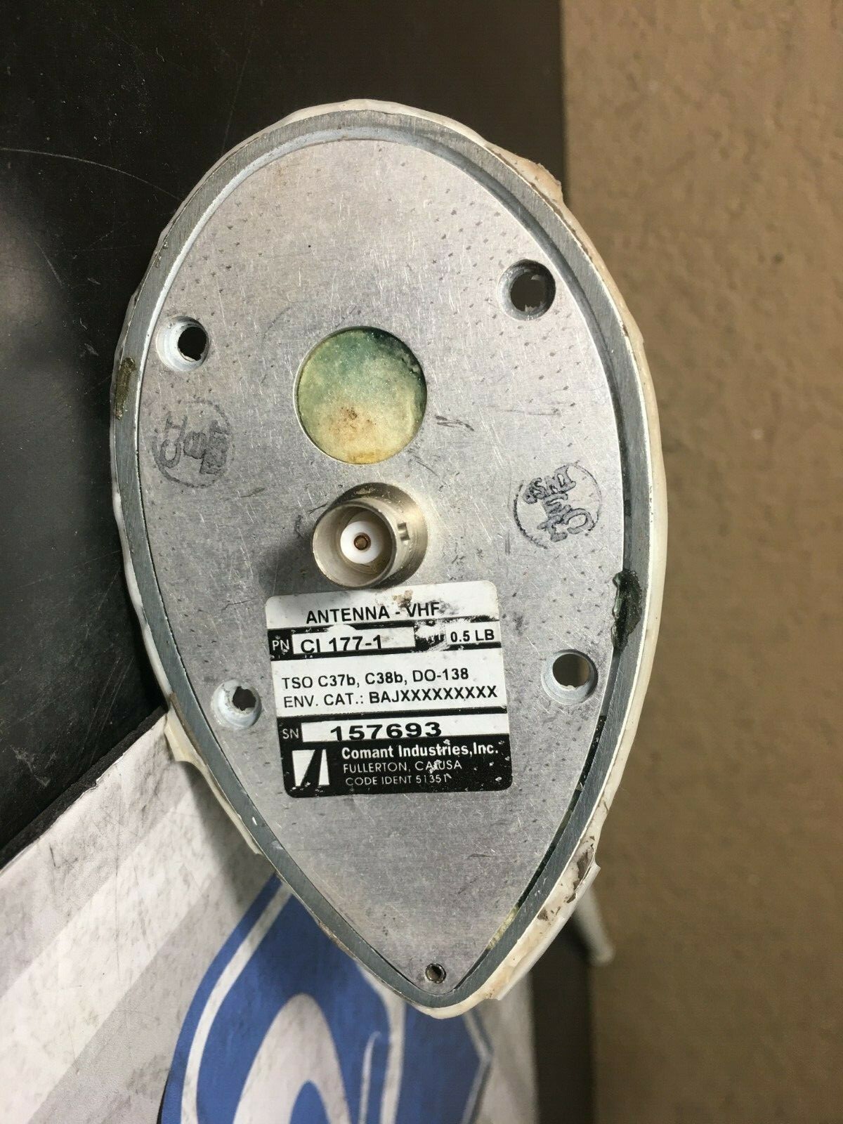 VHF Communications Antenna CI177-1 Removed Working
