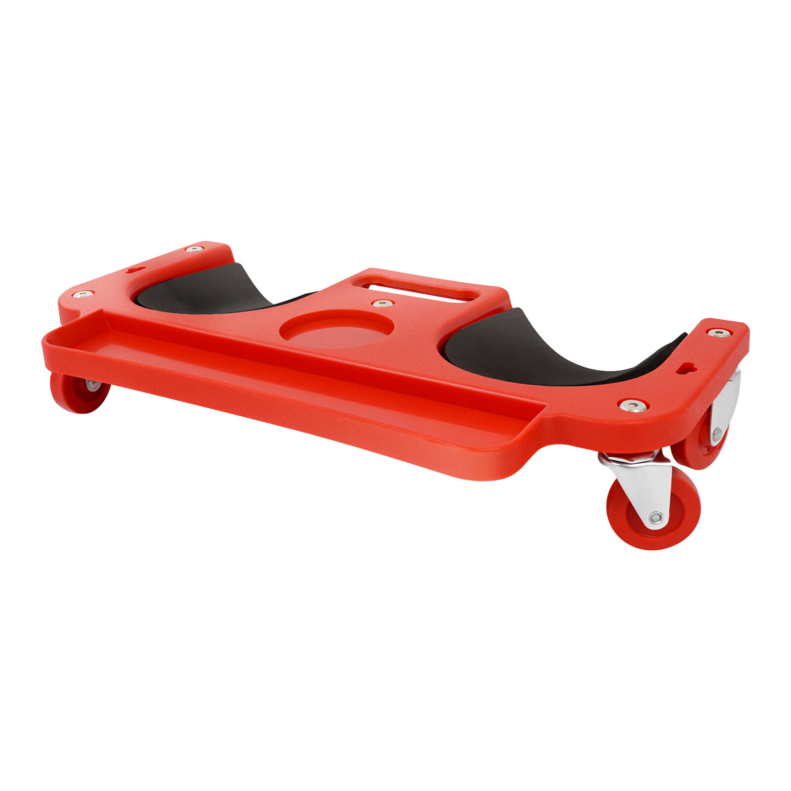 Rolling Knee Pads With Wheels Creeper Used For Tile Work Floor Construction Red
