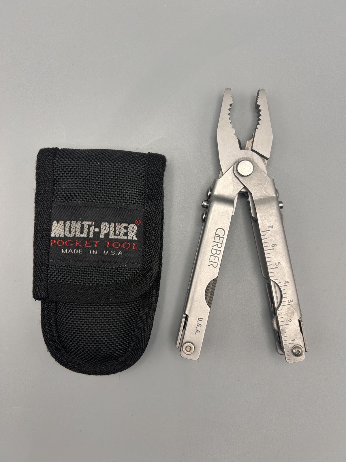 Gerber 1991 Original Mult-plier Mr. Pinchy Excellent EX with Original Sheath.