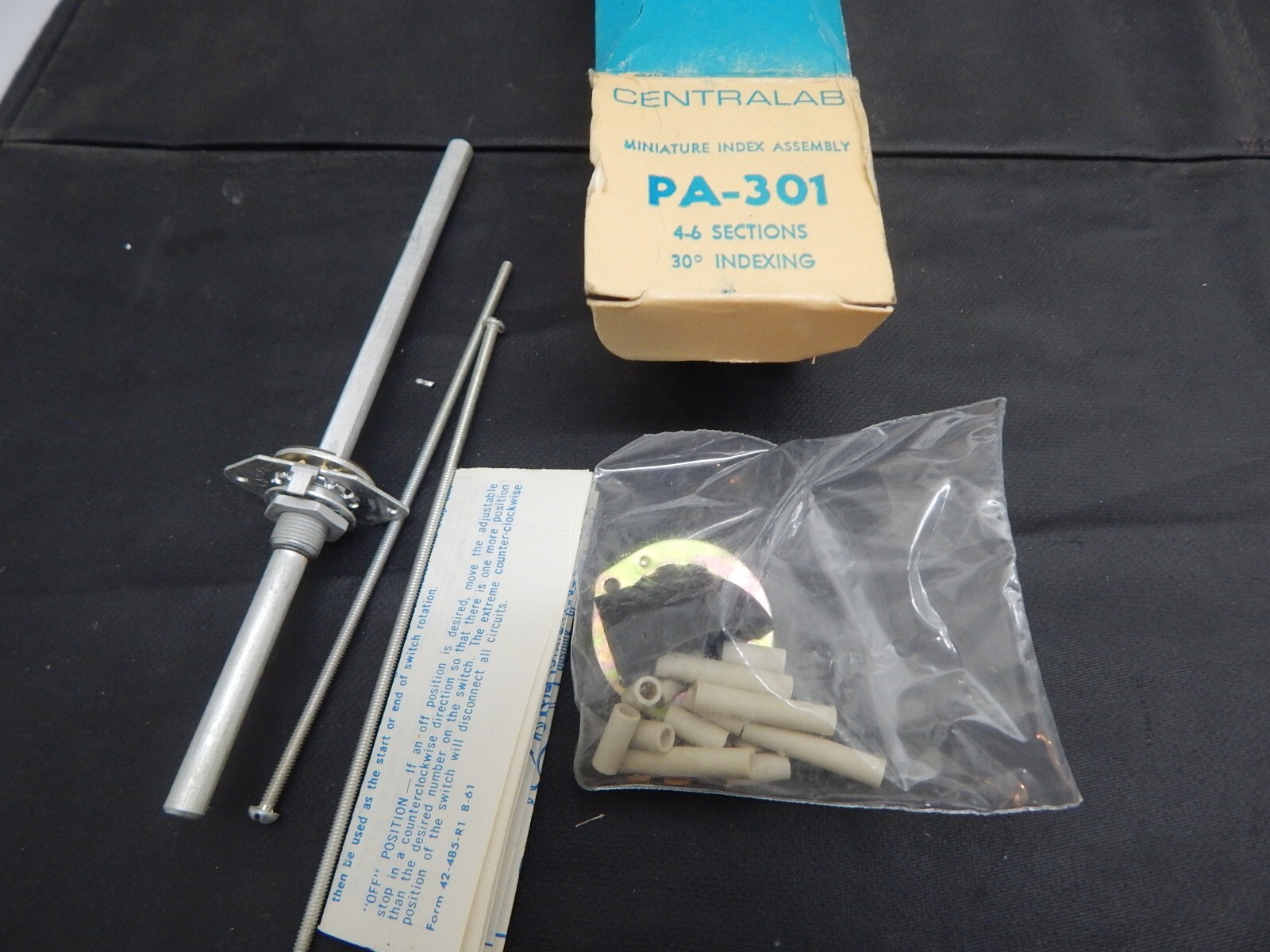 CENTRAL LAB PA-301 SWITCH 4-6 SECTIONS 30 DEG INDEX - US SELLER FAST SHIPPING