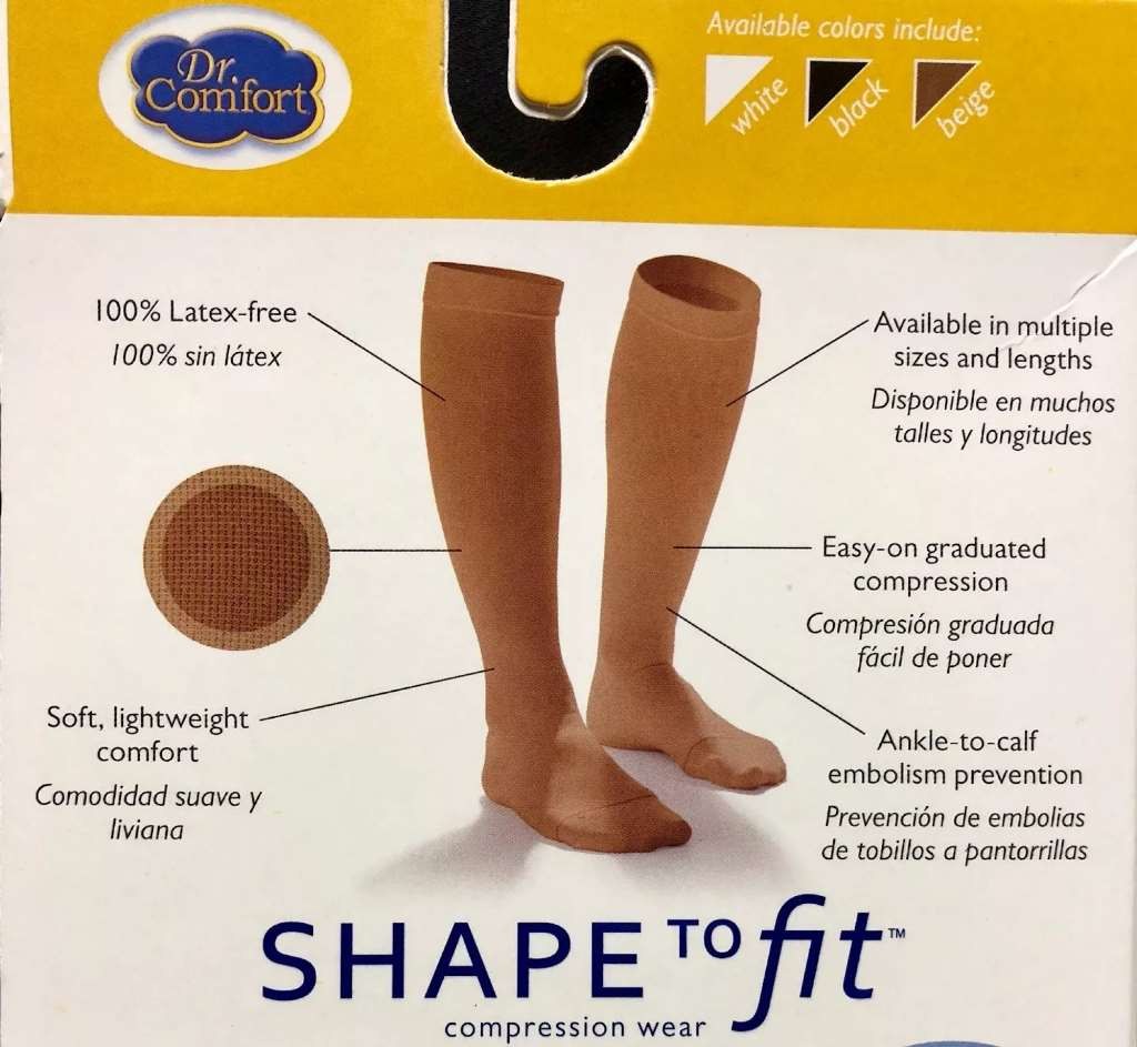 Dr. Comfort Anti-Embolism Knee-High, Long Length, CT, 18mmHg (Size: 2X 2X-Large