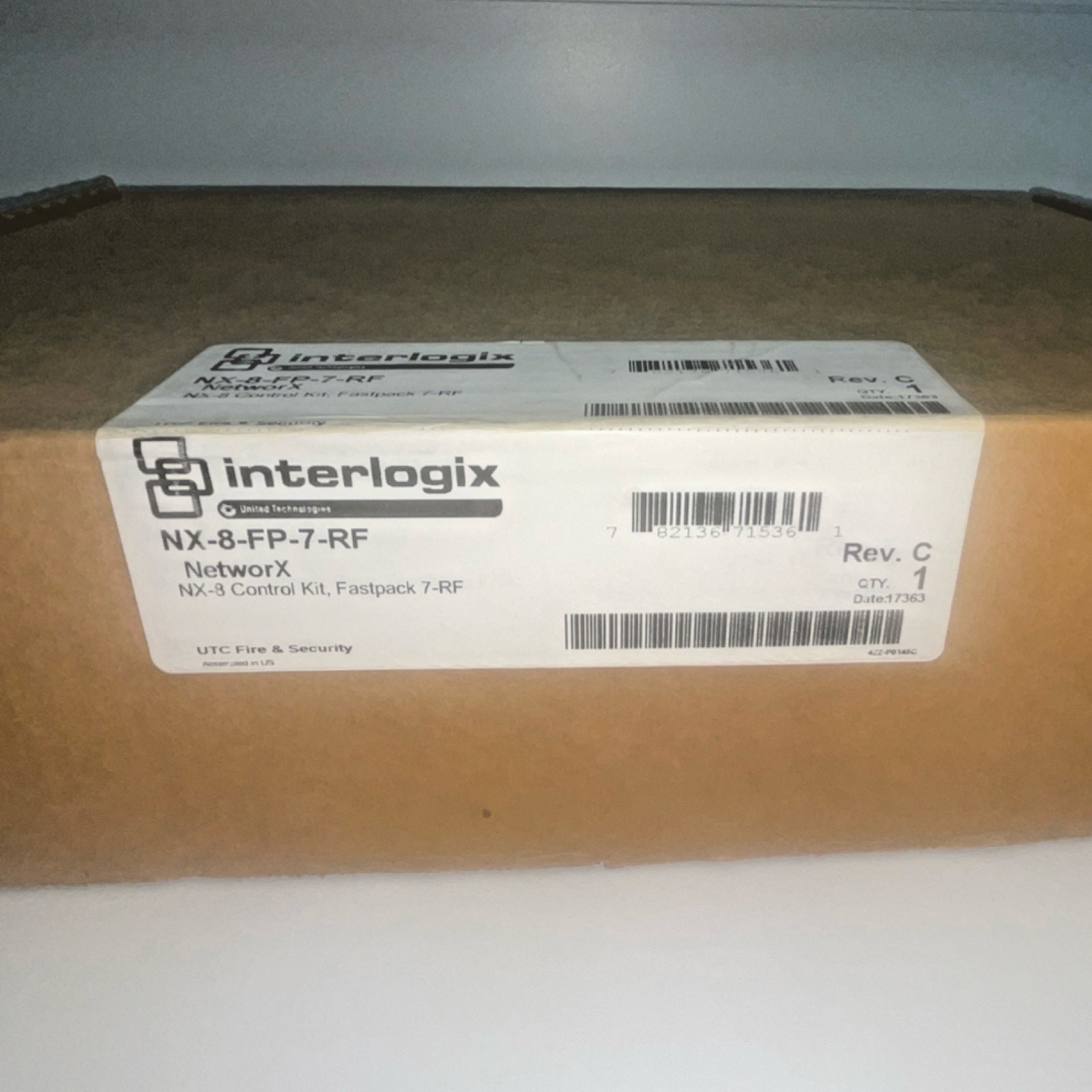 Interlogix NX-8-FP-7-RF NetworX Control Kit – Fastpack 7-RF LCD